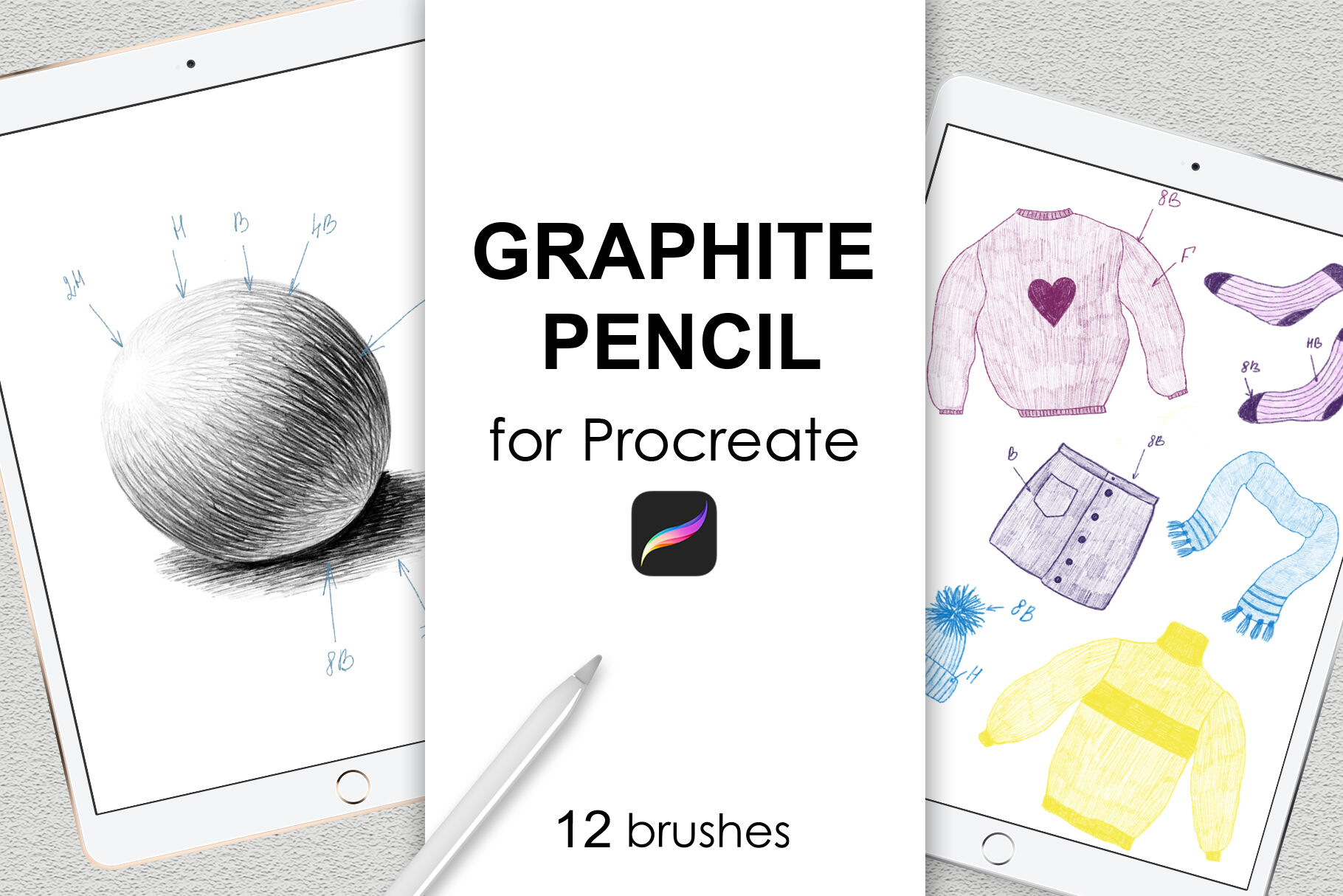 graphite pencil procreate free