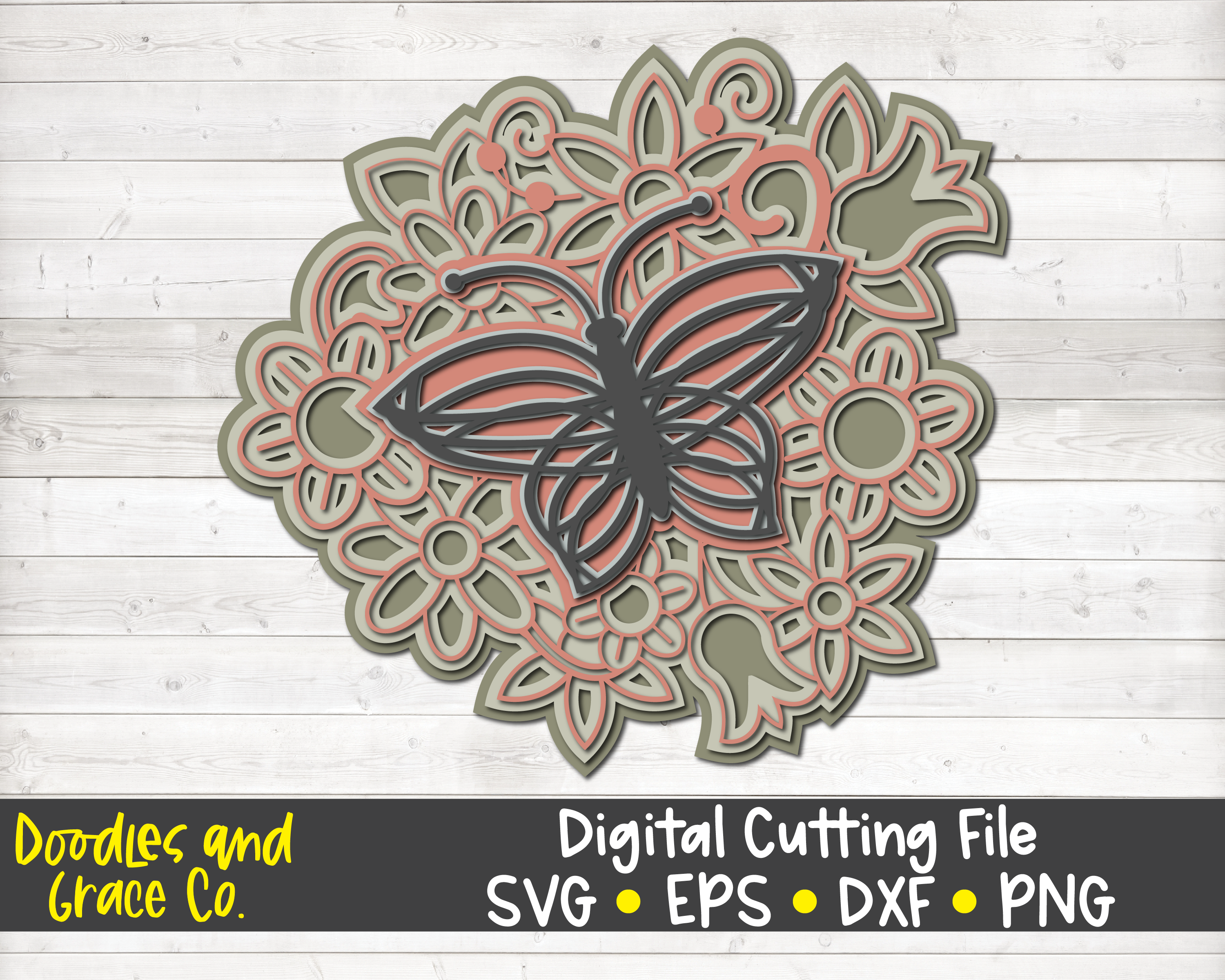 Download Flower 3d Layered Mandala Svg Bundle By Doodles And Grace Thehungryjpeg Com