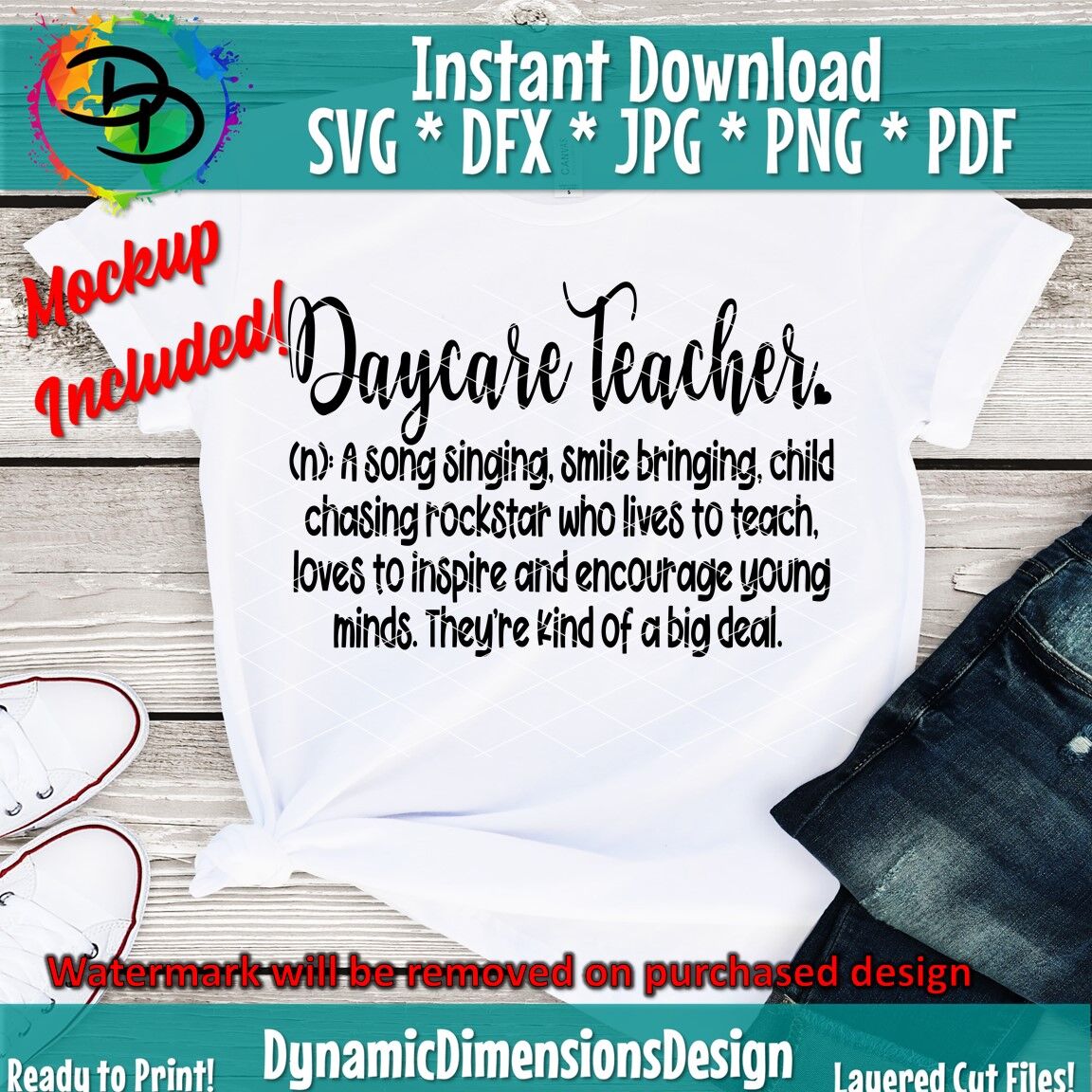 Download Daycare Teacher svg, Teacher Definition svg, Daycare Worker Quote, sil By Dynamic Dimensions ...