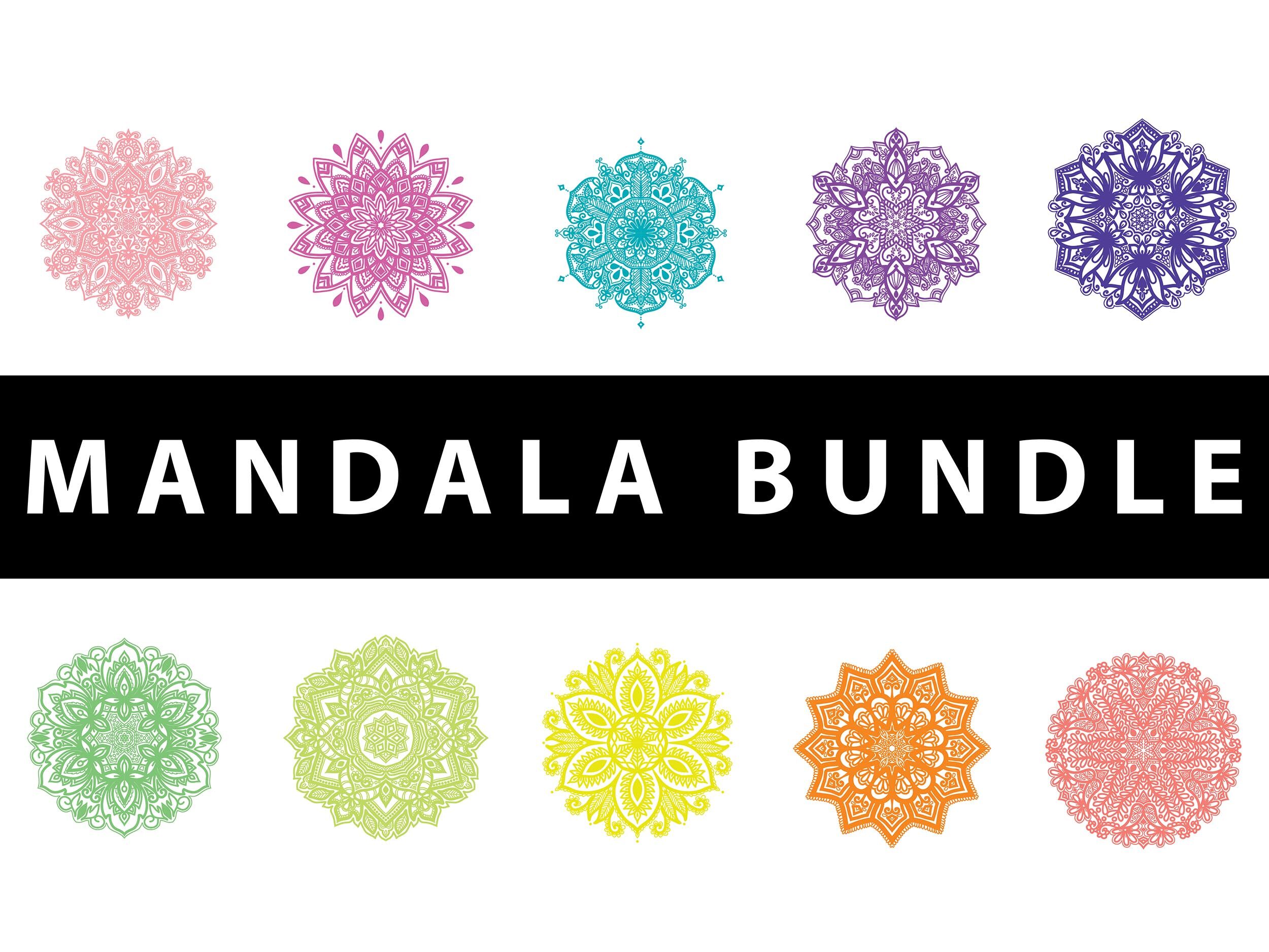 Mandala Pack 10 Item Cute Design By Red Sugar Design Thehungryjpeg Com