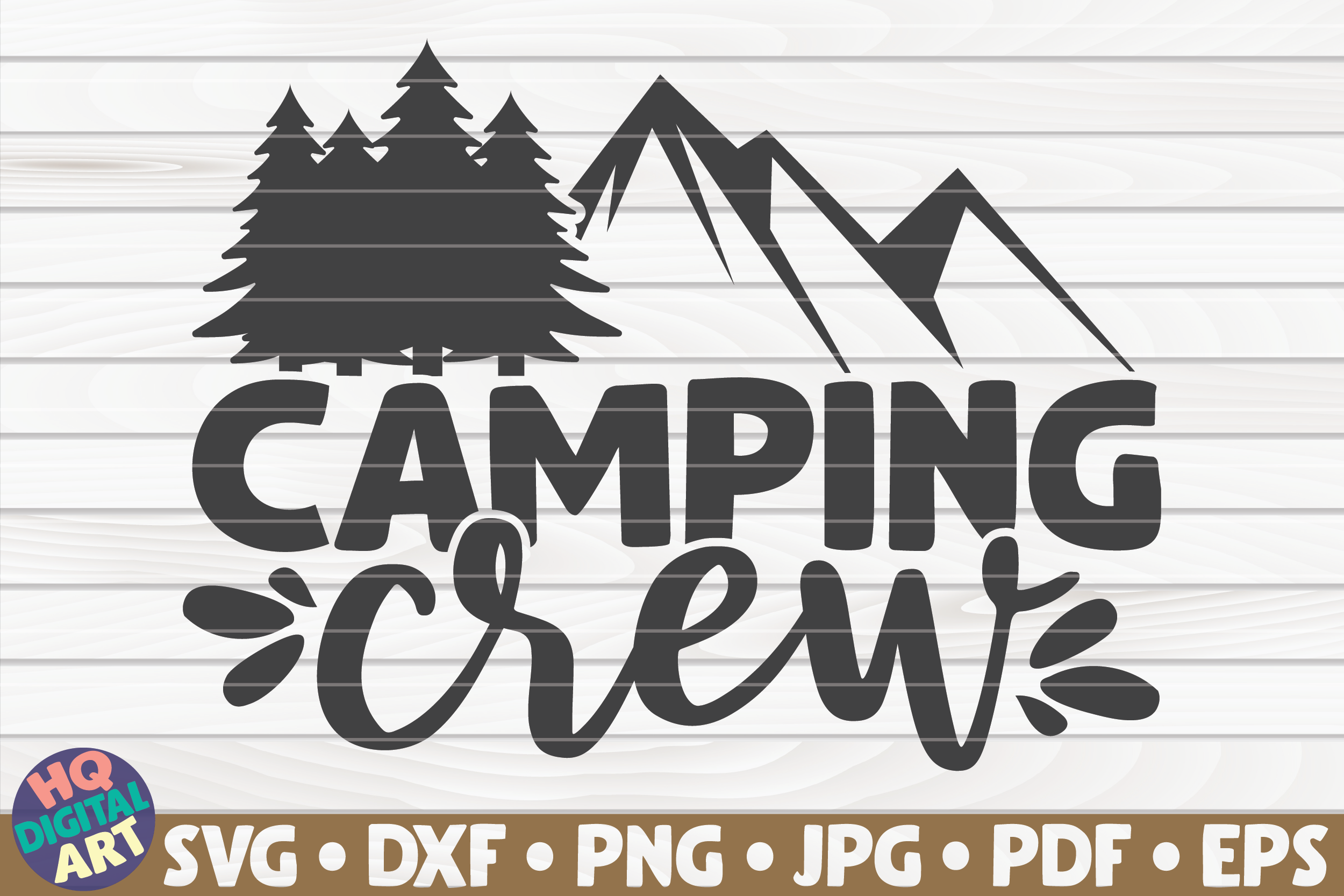 Camping Crew Svg Camping Quote By Hqdigitalart Thehungryjpeg Com