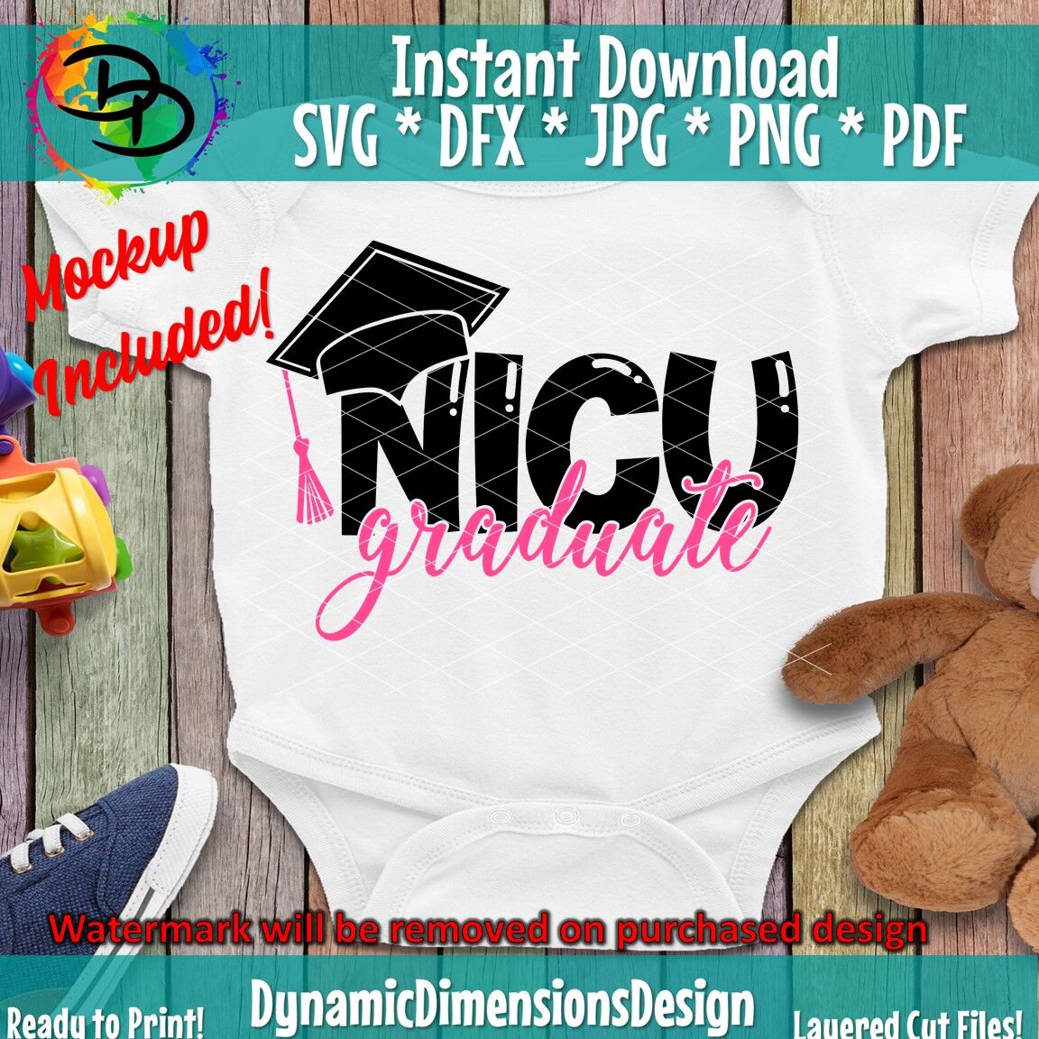 NICU Graduate svg, Baby, Newborn, NICU, Cutting Machines ...