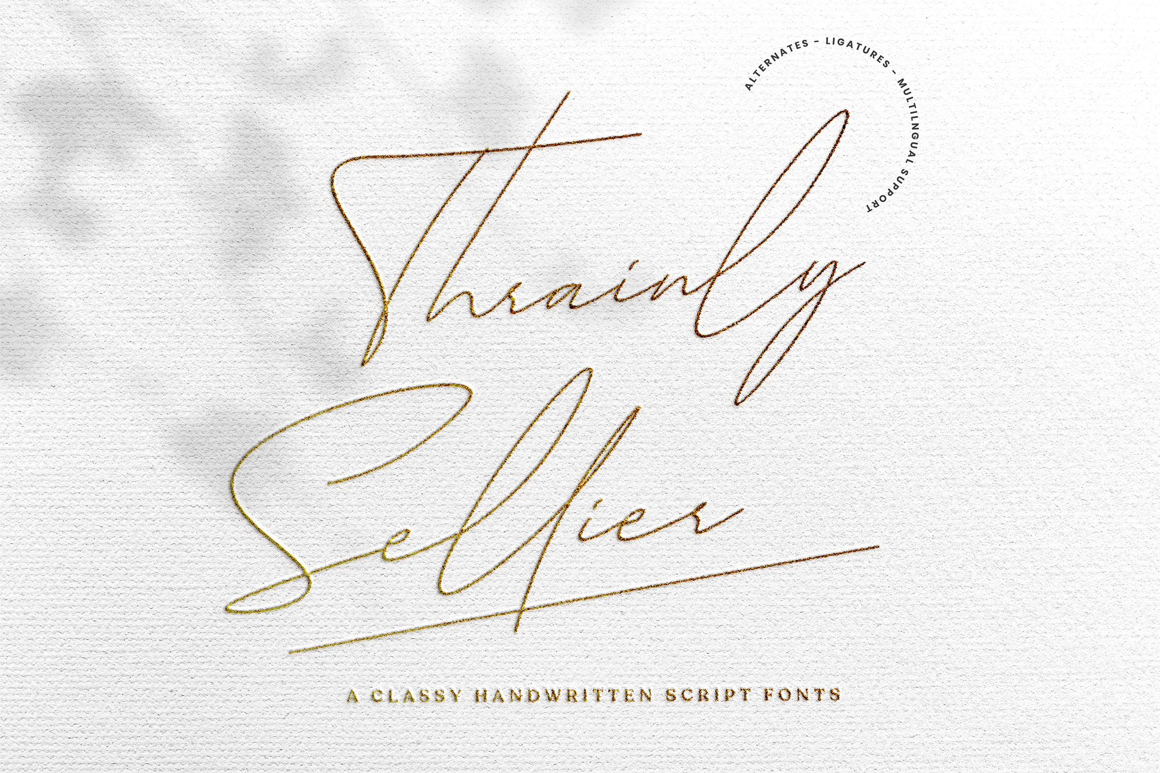 Thrainly Sellier Classy Script Fonts By Namara Creative Studio Thehungryjpeg Com