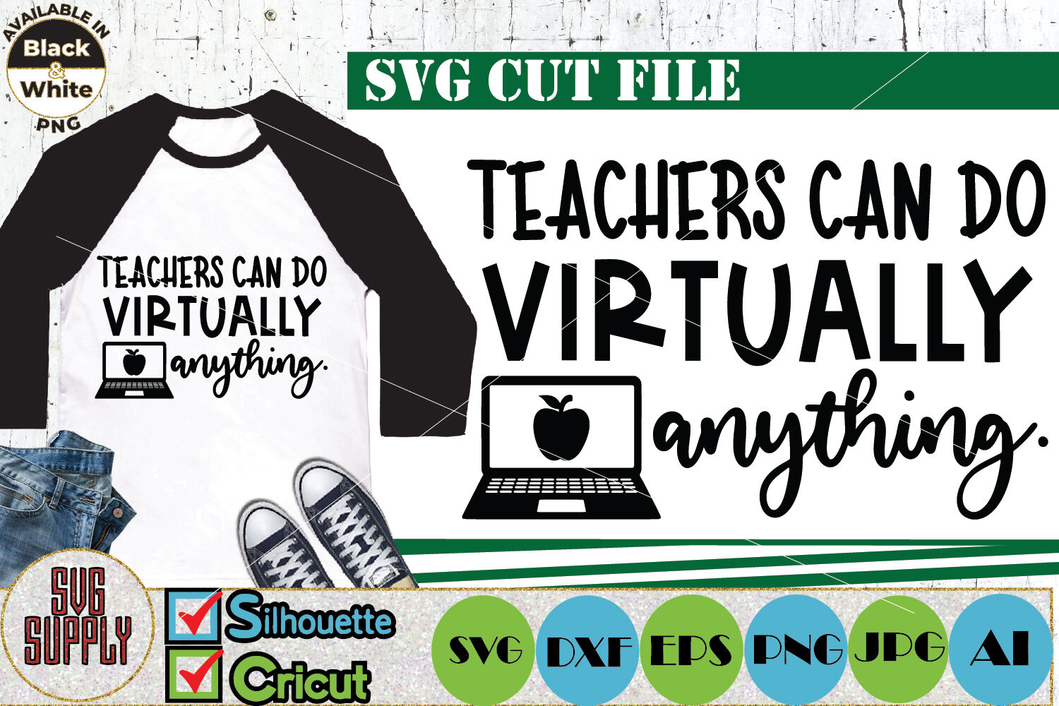 Teachers Can Do Virtually Anything Svg Cut File By Svgsupply Thehungryjpeg Com