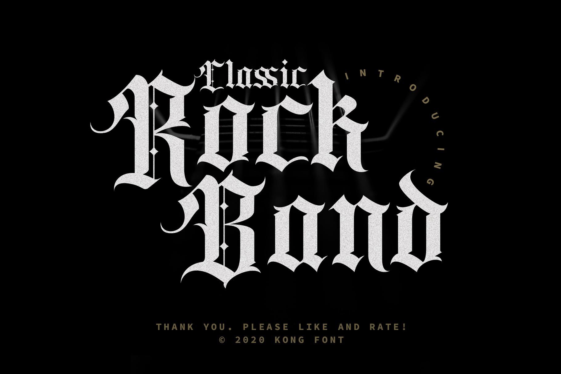 Classic Rock Band By Kongfont Thehungryjpeg Com