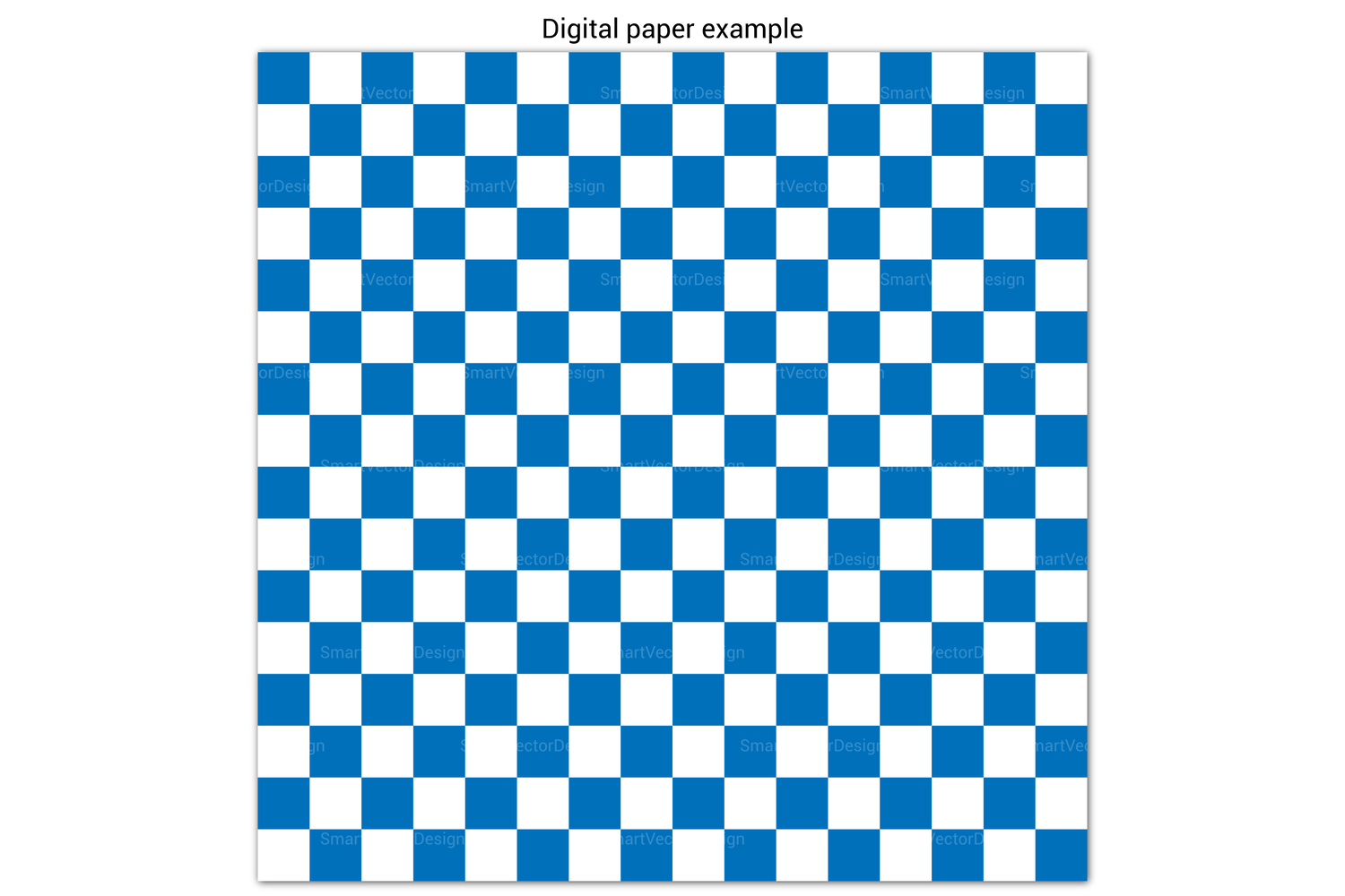 Seamless Large Checkered Pattern Paper - 250 Colors on BG By  SmartVectorDesign