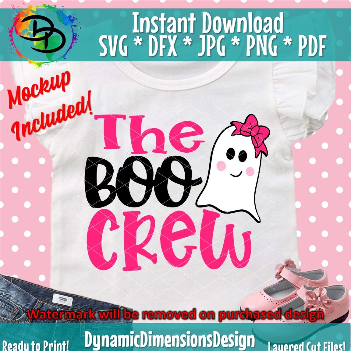 The Boo Crew Halloween Svg Ghost Svg Boo Svg Halloween Svg Files By Dynamic Dimensions Thehungryjpeg Com