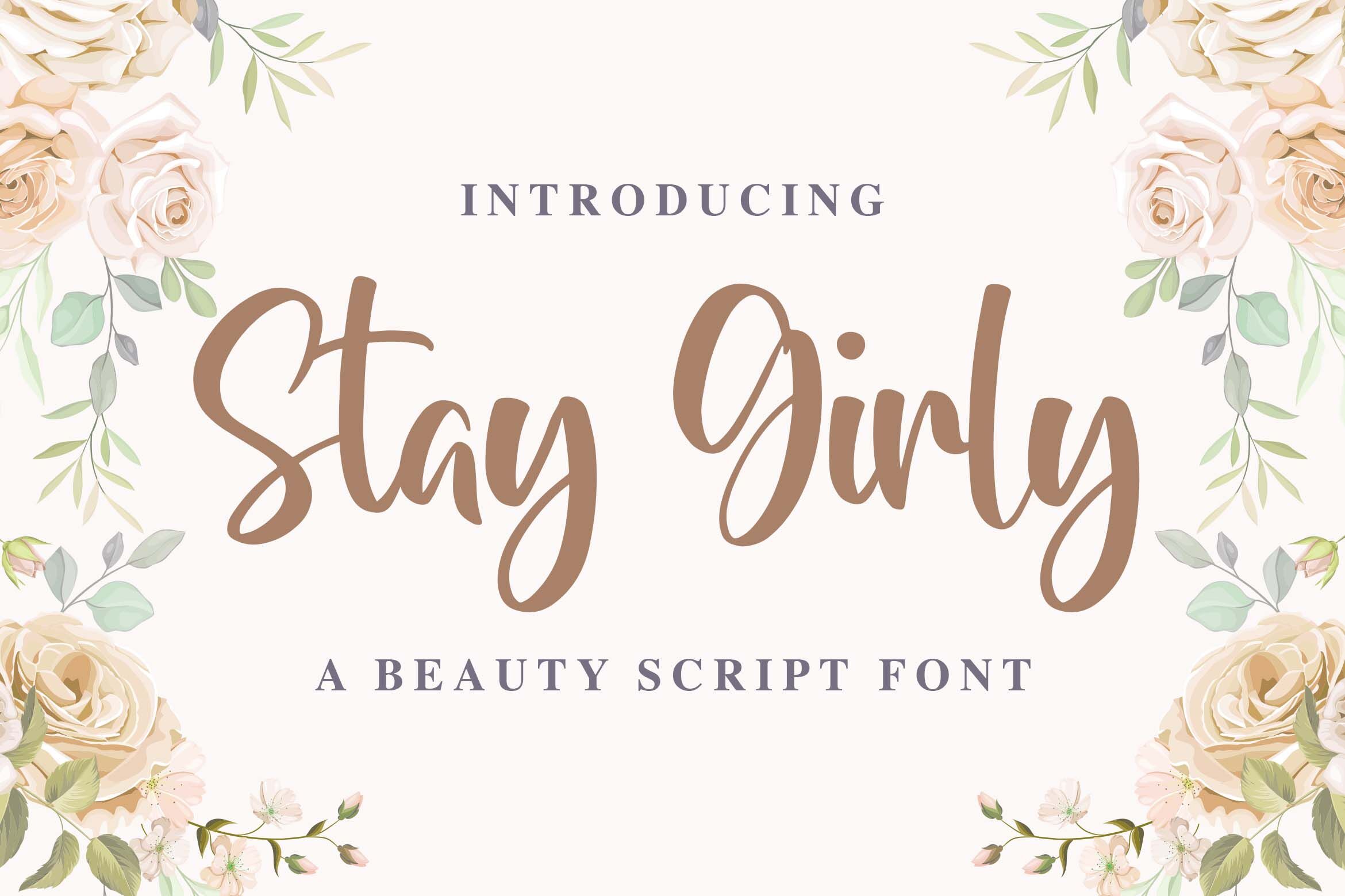 Stay Girly A Beauty Script Font By Blankids Thehungryjpeg Com