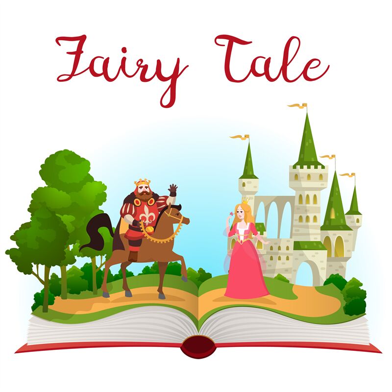 Premium Photo  An open magic book with fairy tales