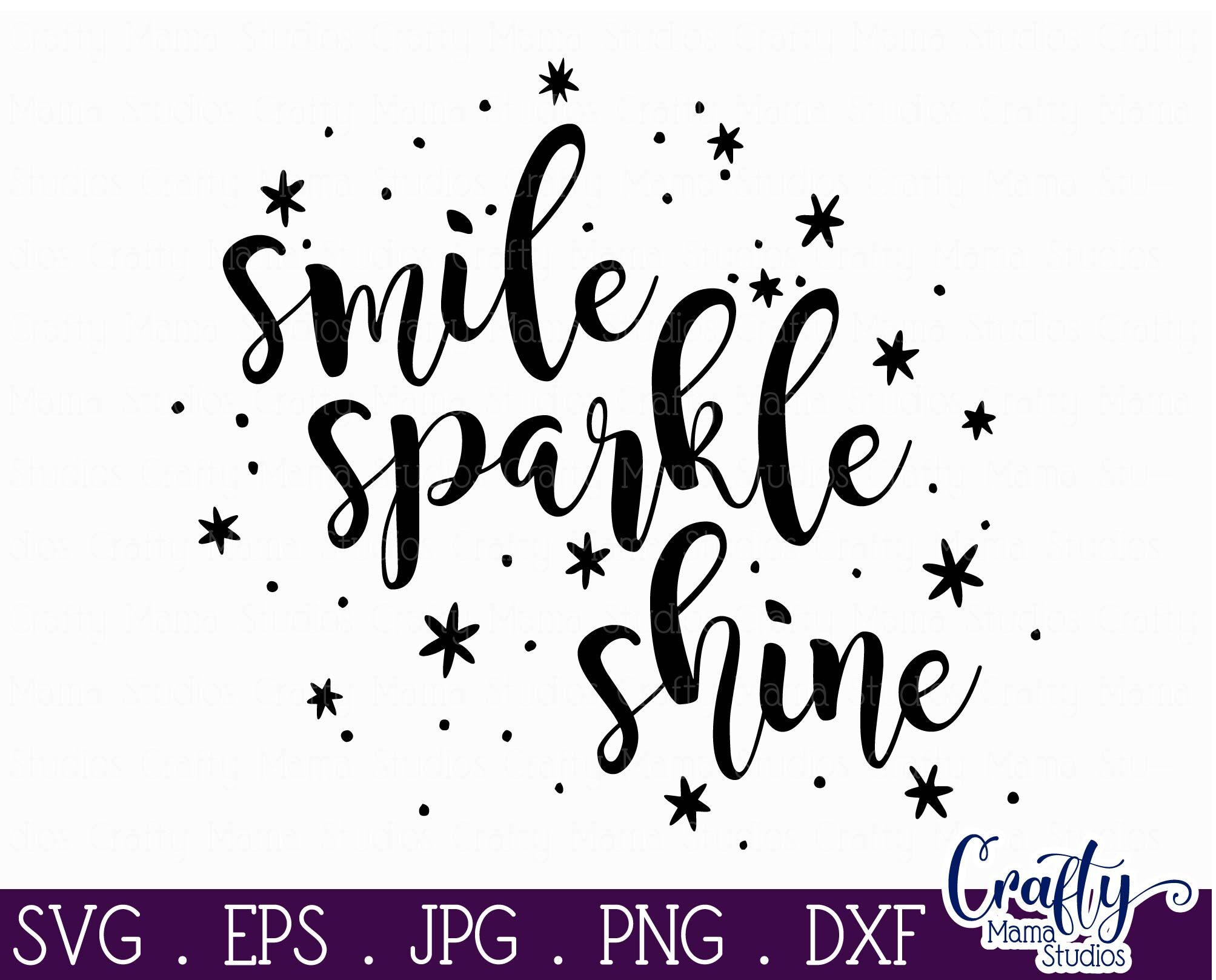 Download Born To Sparkle Girl Power Svg Smile Sparkle Shine Svg By Crafty Mama Studios Thehungryjpeg Com