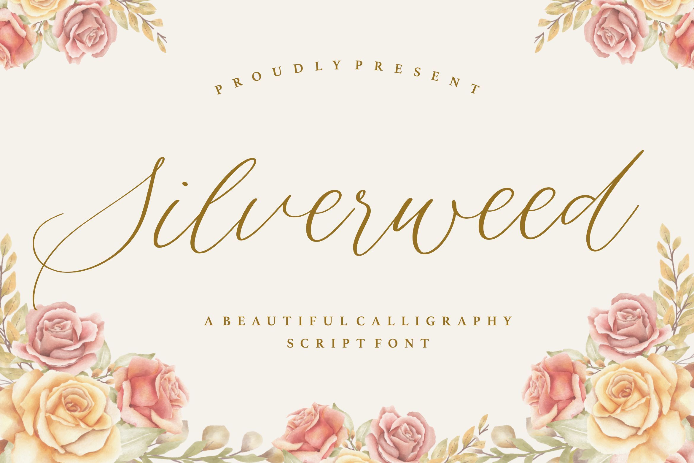 Silverweed Beautiful Calligraphy Script Font By Balpirick Studio Thehungryjpeg Com