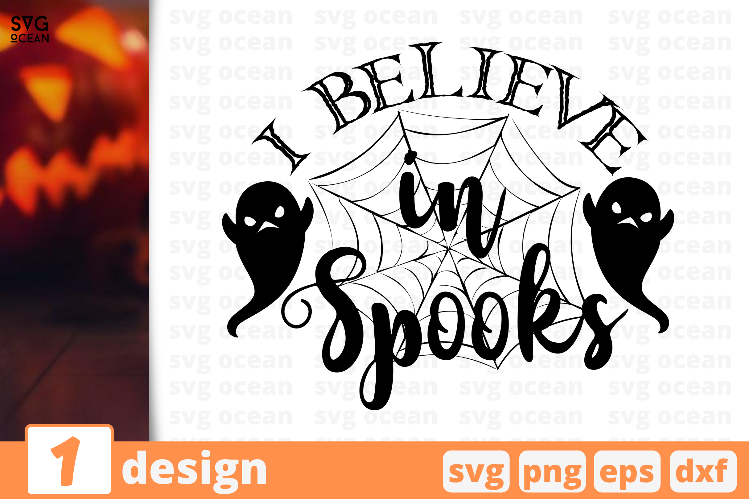 1 I Believe In Spooks Halloween Quotes Cricut Svg By Svgocean Thehungryjpeg Com