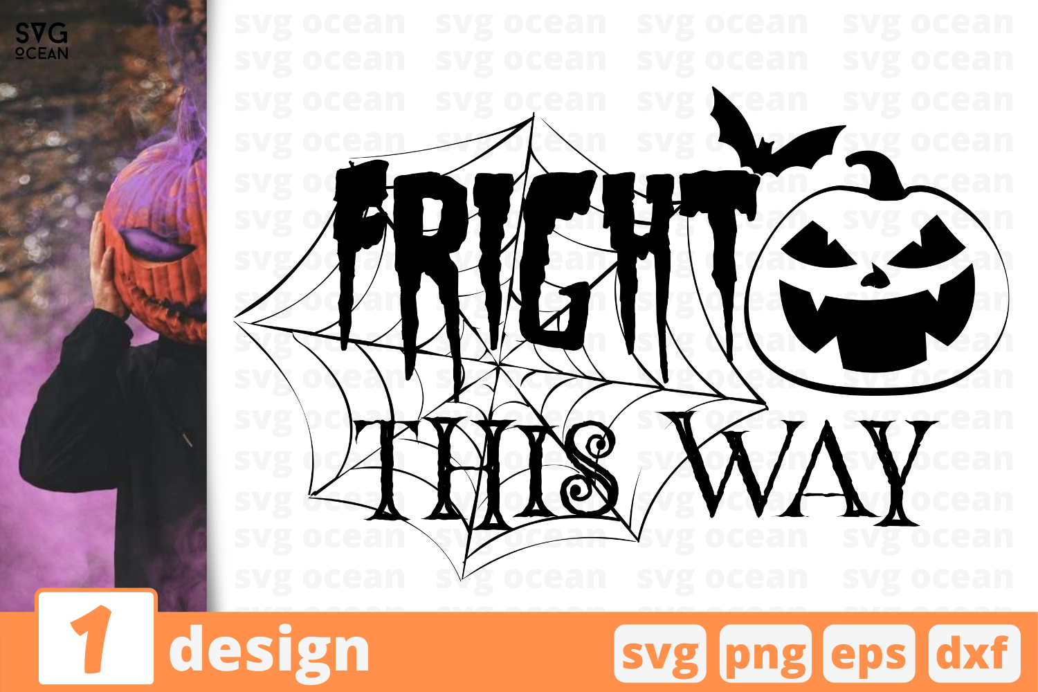 1 Fright This Way Halloween Quotes Cricut Svg By Svgocean Thehungryjpeg Com