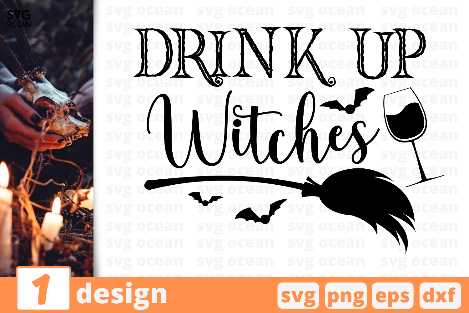 1 Drink Up Witches Halloween Quotes Cricut Svg By Svgocean Thehungryjpeg Com