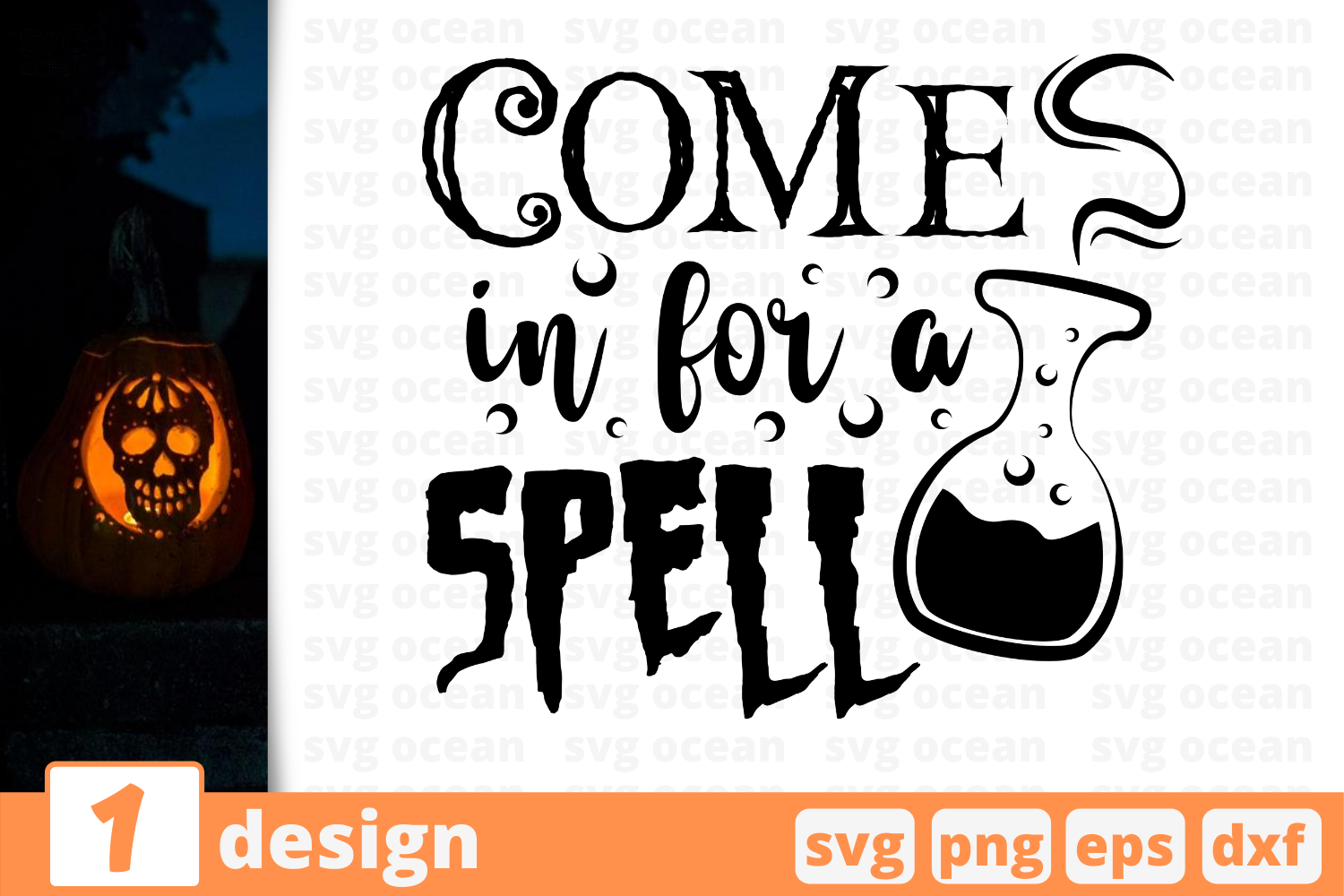 1 Come In For A Spell Halloween Quotes Cricut Svg By Svgocean Thehungryjpeg Com