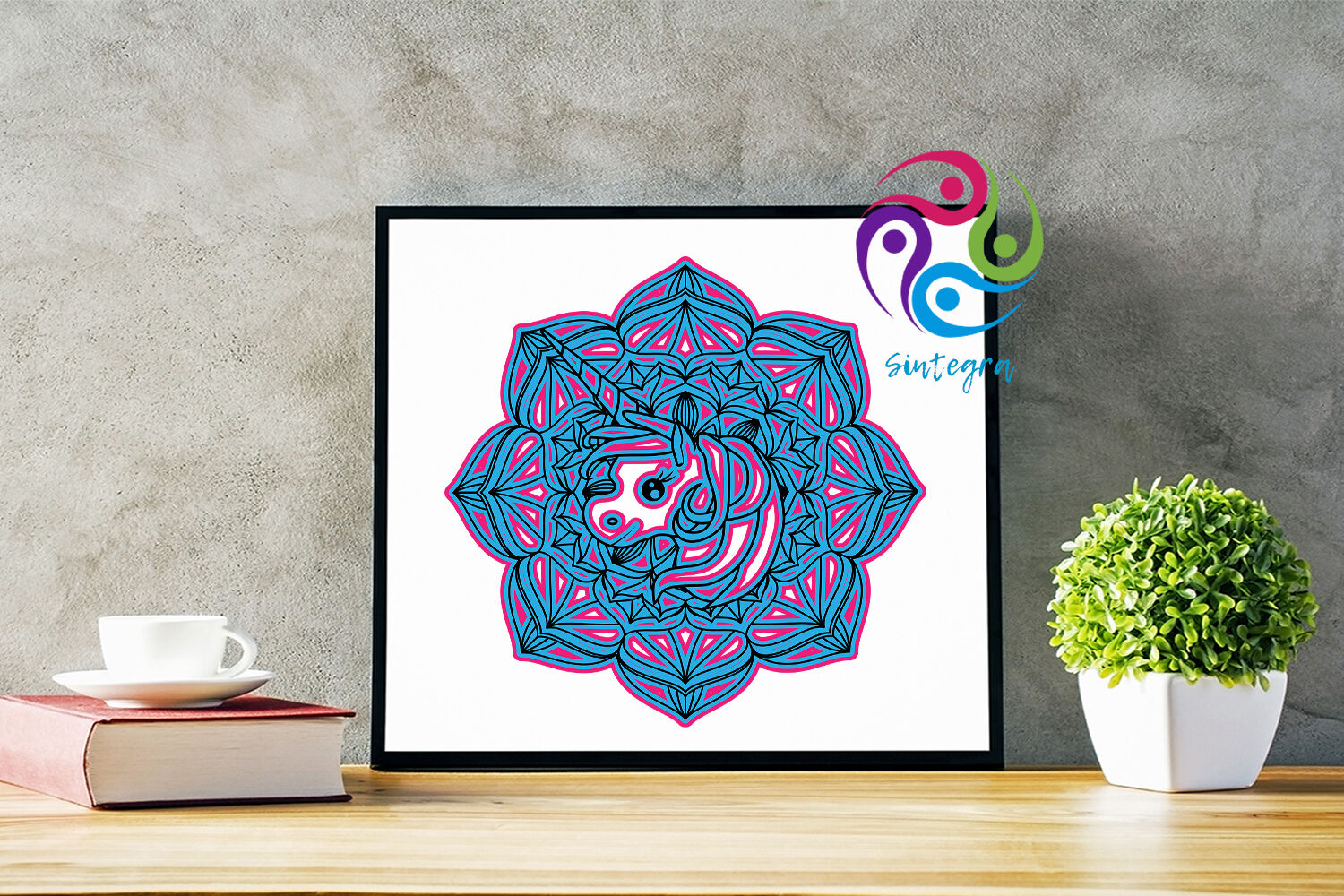 Download Layered Mandala Unicorn Svg - Layered SVG Cut File - Best ...