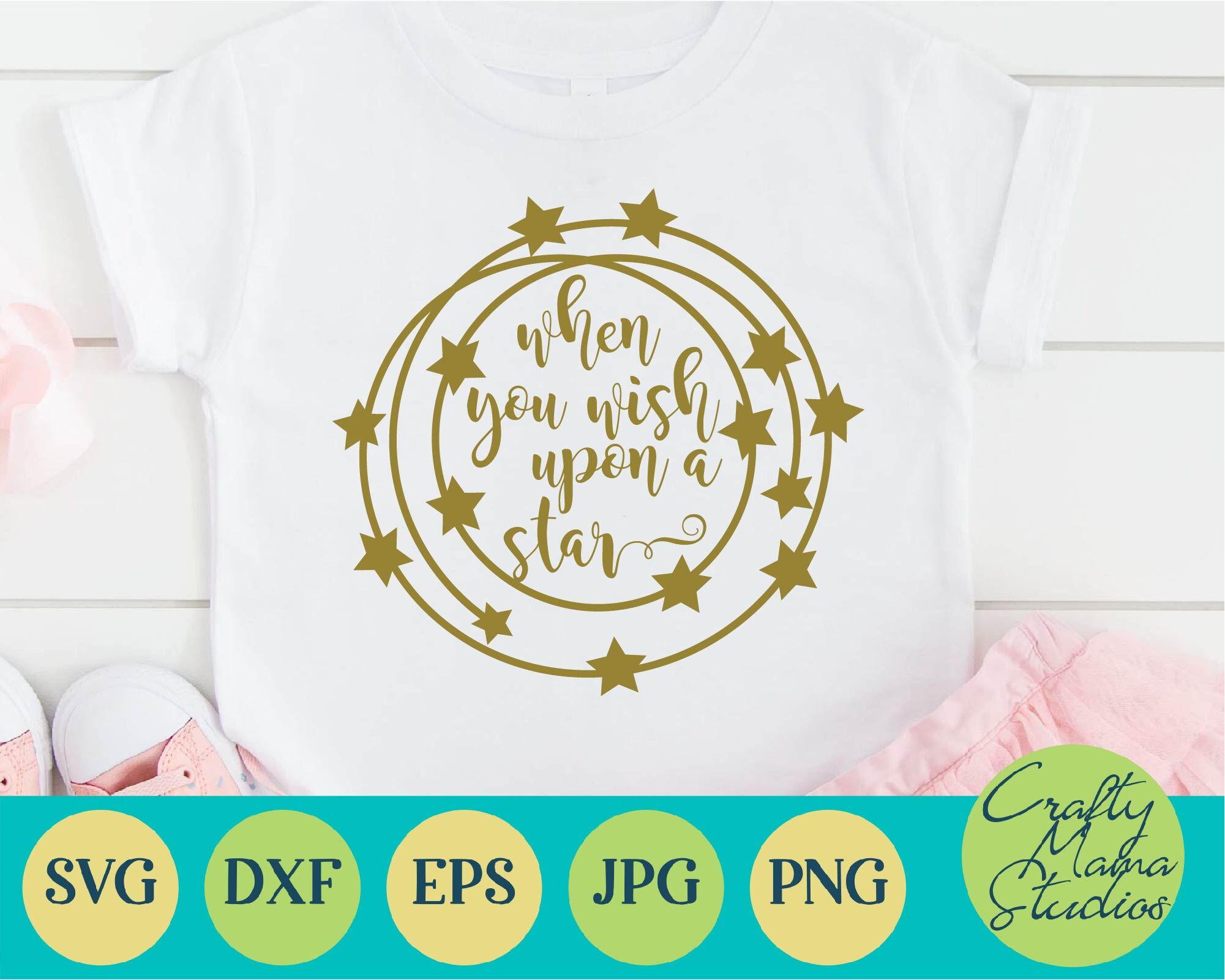 Inspirational Svg When You Wish Upon A Star Svg By Crafty Mama Studios Thehungryjpeg Com
