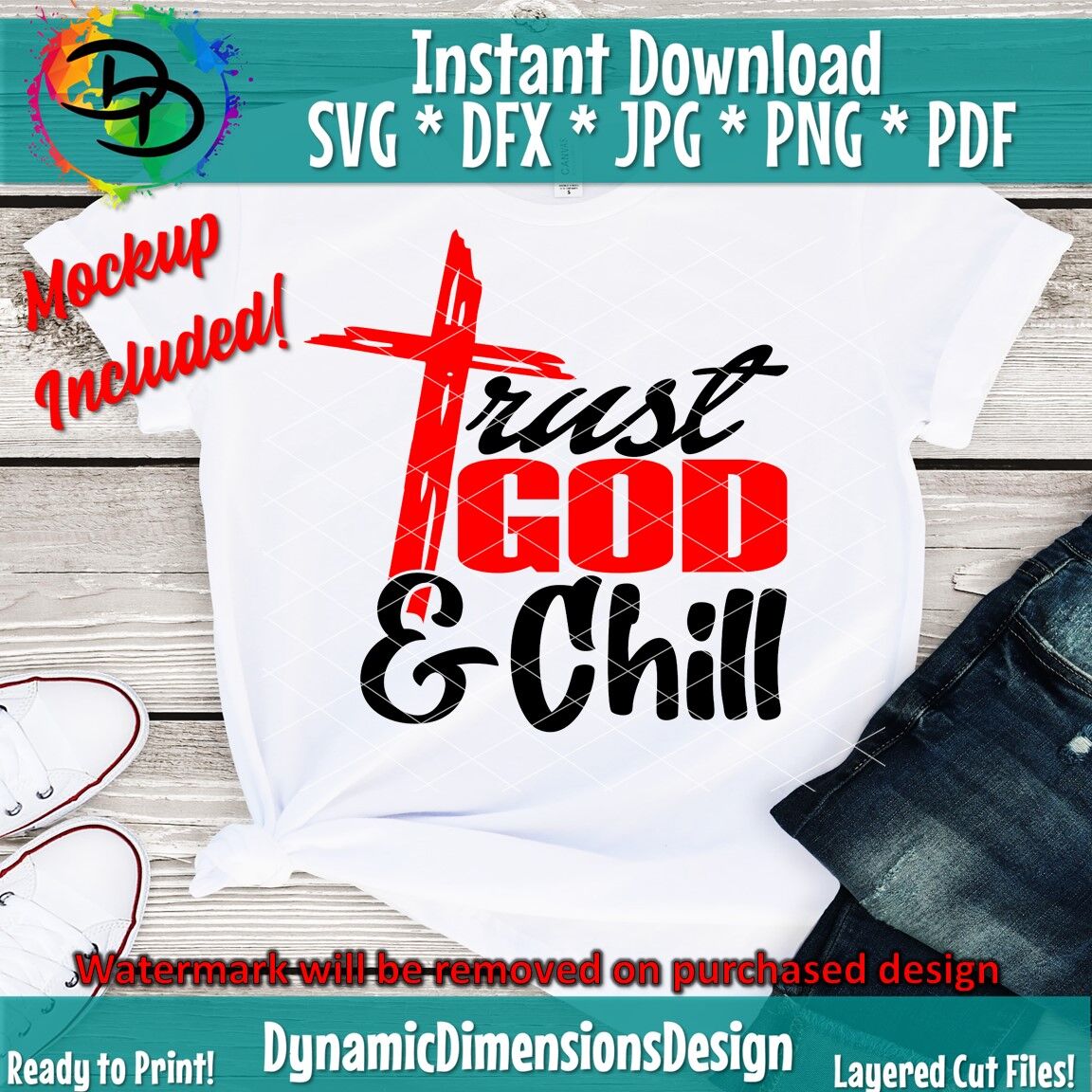Inspirational png instant download Trust God and Chill Bible Verse SVG for Cricut and Silhouette Christian svg My God is an Awesome God