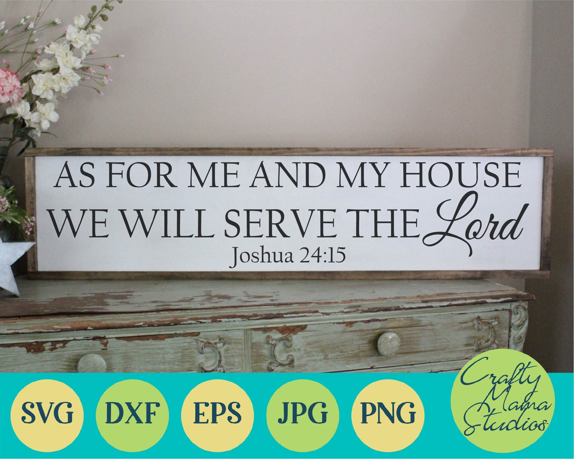 As For Me And My House SVG - We Will Serve The Lord ...