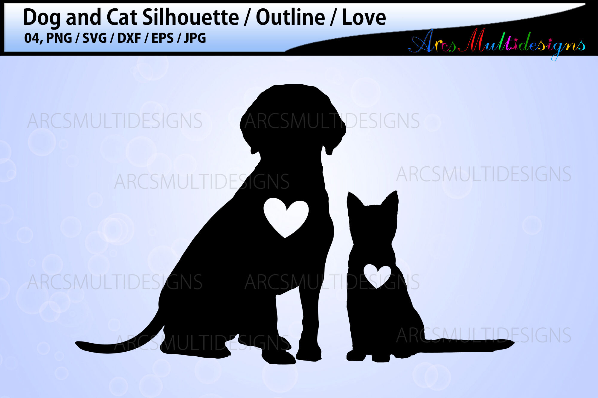 Dog and Cat vector SVG By ArcsMultidesignsShop | TheHungryJPEG