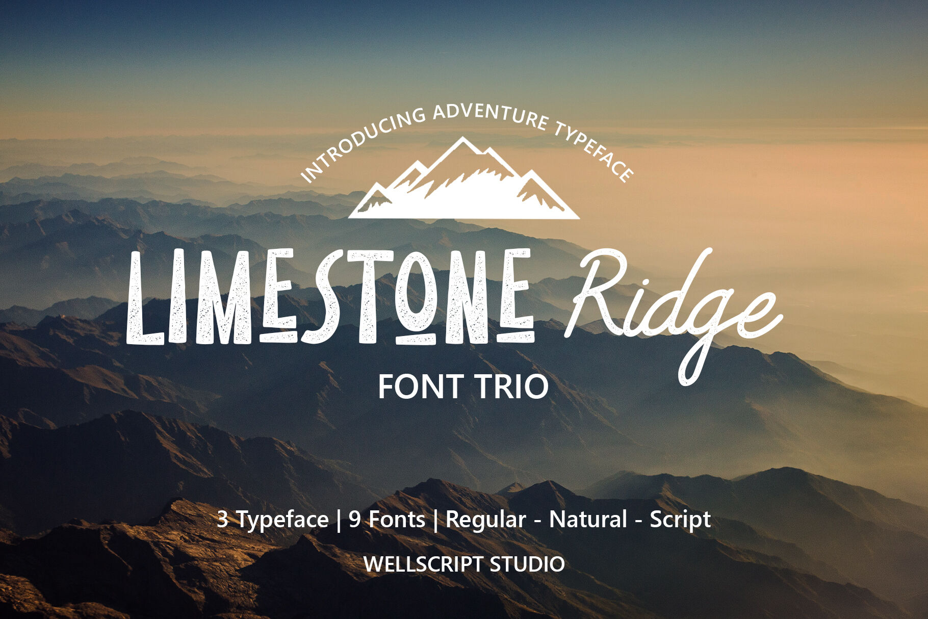 Limestone Ridge Trio Adventure Font By Wellscript Studio Thehungryjpeg Com