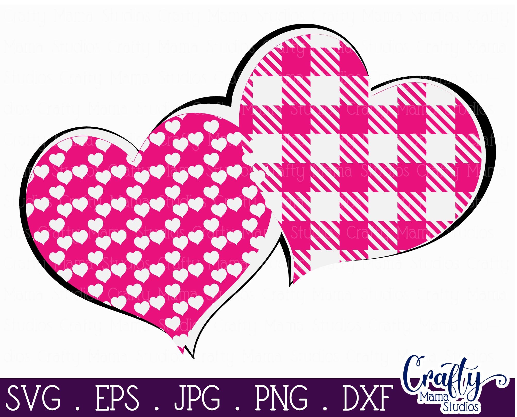 Download Love Svg Double Heart Cut File By Crafty Mama Studios Thehungryjpeg Com