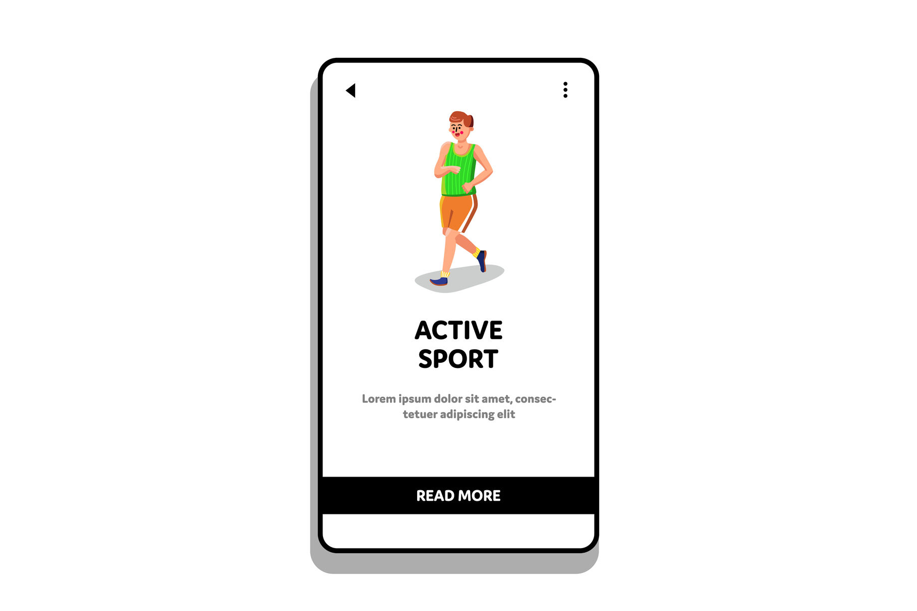 Active Sport Athlete Man Jogging Or Running Vector By Sevector Thehungryjpeg Com