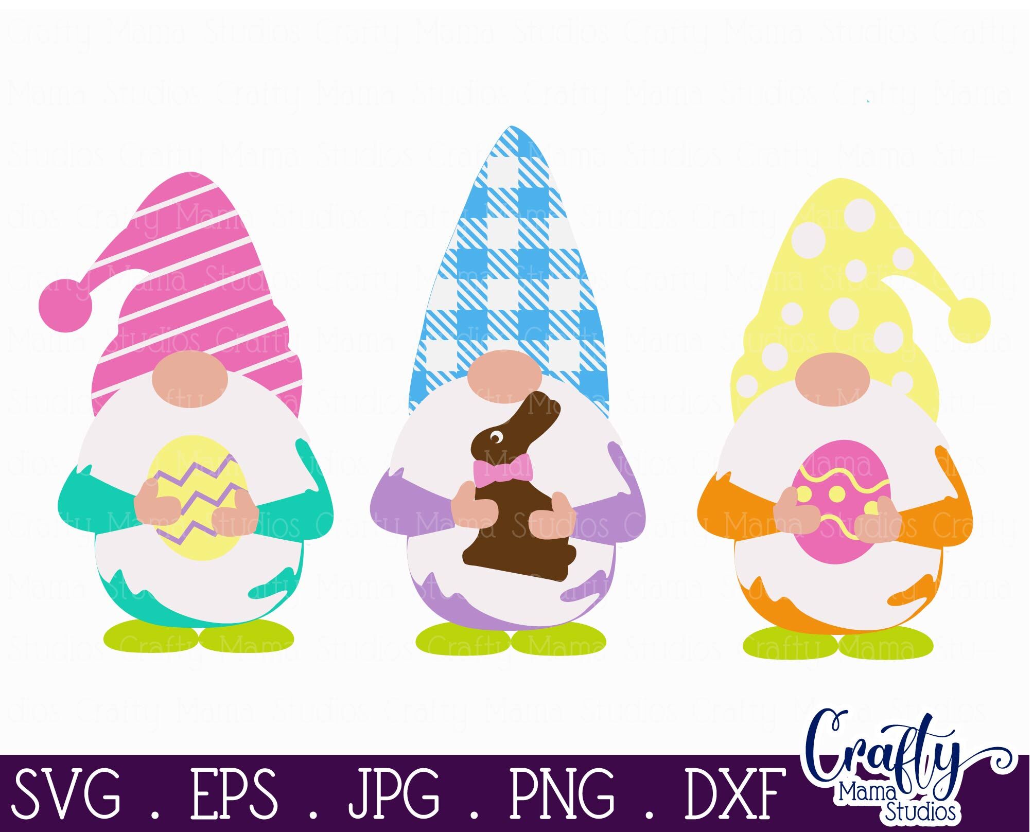 Easter SVG - Easter Gnome SVG - Easter Bunny SVG By Crafty Mama Studios
