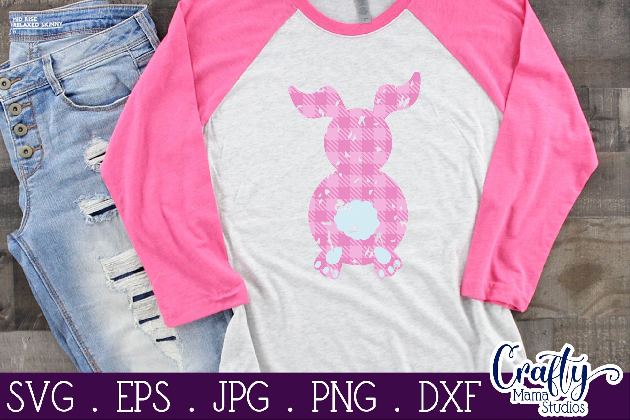 Easter Svg - Easter Bunny Svg - Buffalo Plaid Svg - Bunny svg By Crafty ...