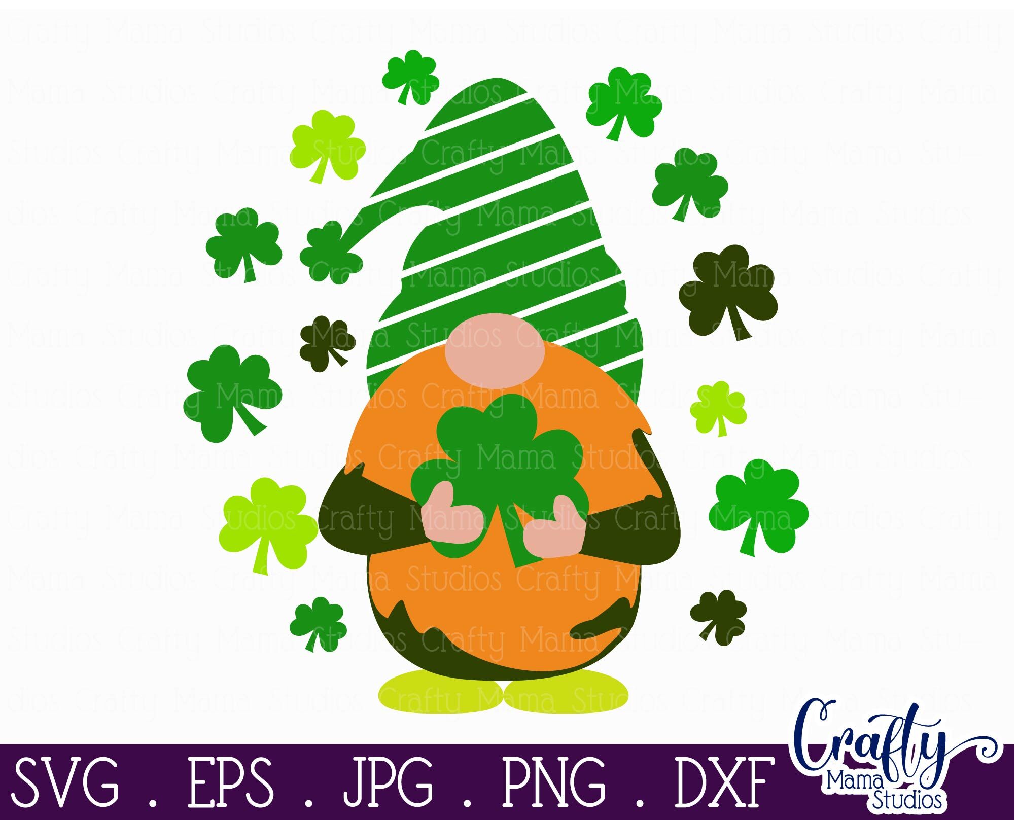 Gnome Svg St Patricks Day Svg Leprechaun Svg By Crafty Mama