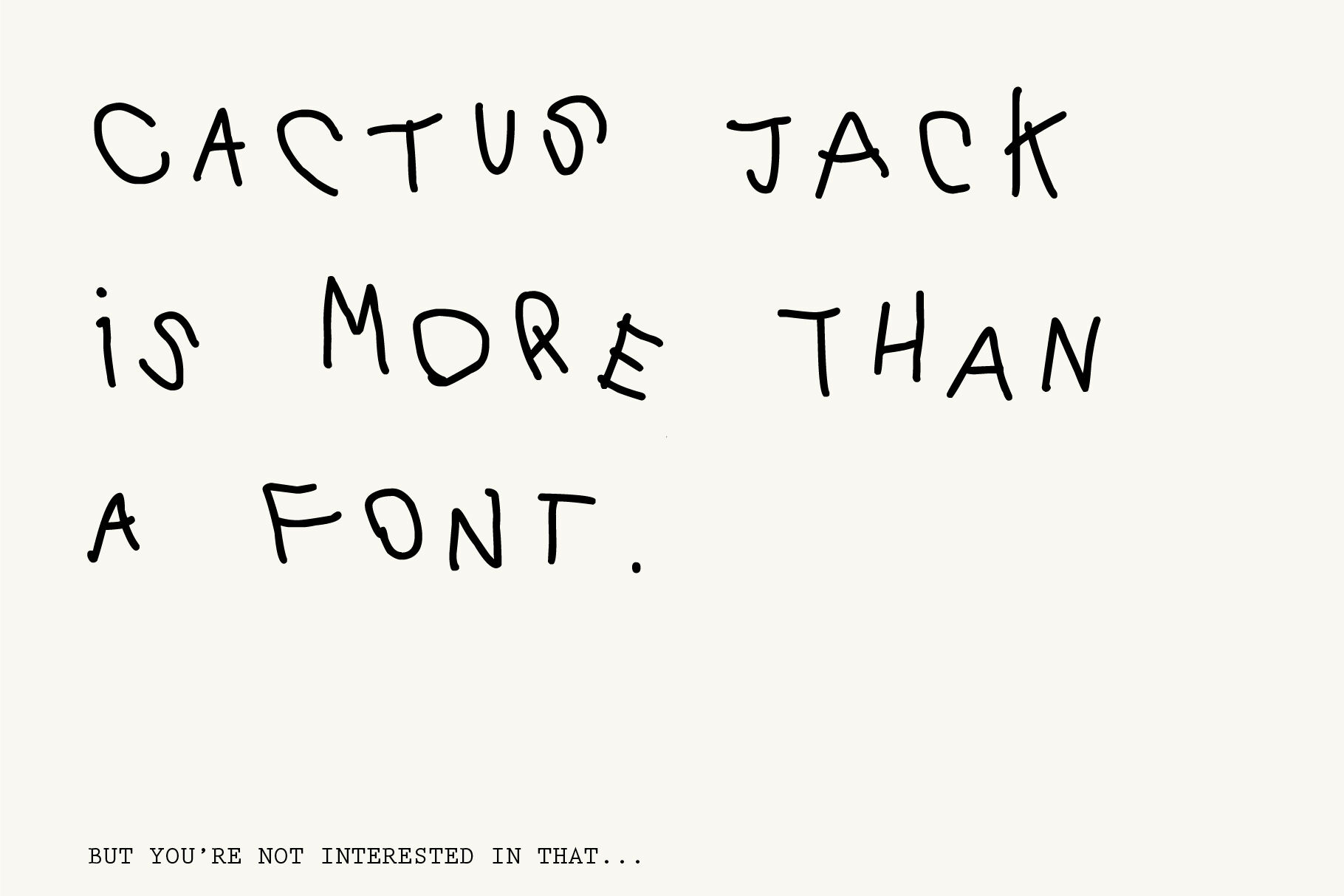 Cactus Jack Font By Flycatcher Design Thehungryjpeg Com