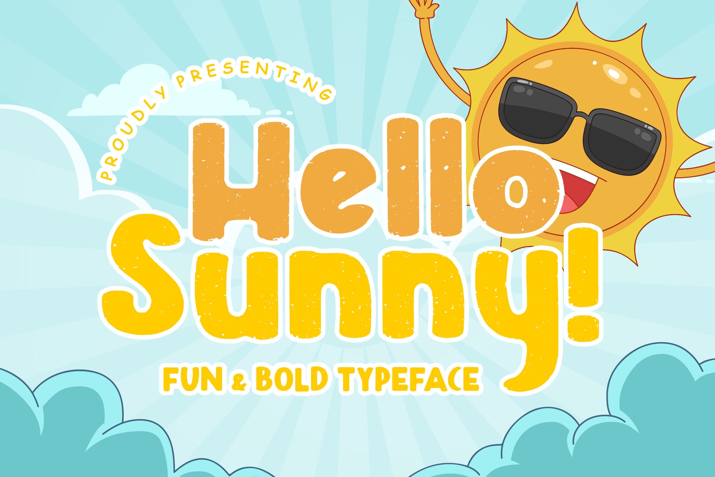 Hello Sunny Fun Amp Bold Typeface By Creatype Studio Thehungryjpeg Com