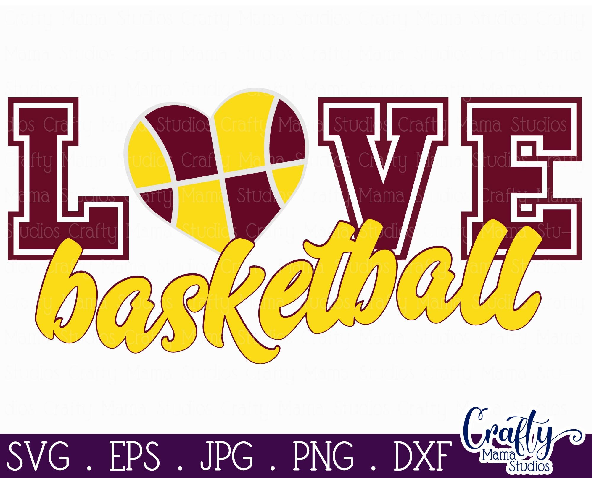 Download Love Basketball Svg Basketball Girl Svg By Crafty Mama Studios Thehungryjpeg Com