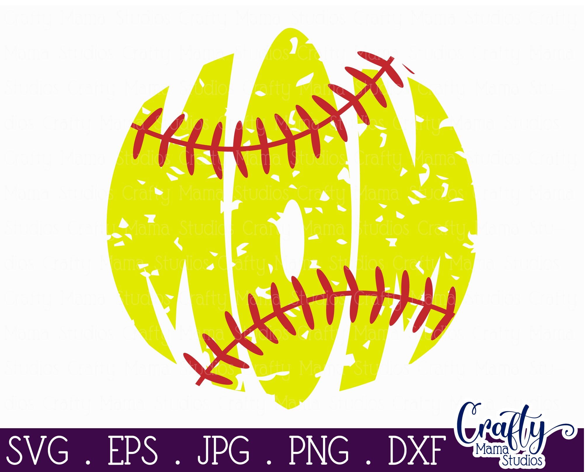 Distressed Softball svg - Softball Mom svg - Softball Svg By Crafty ...