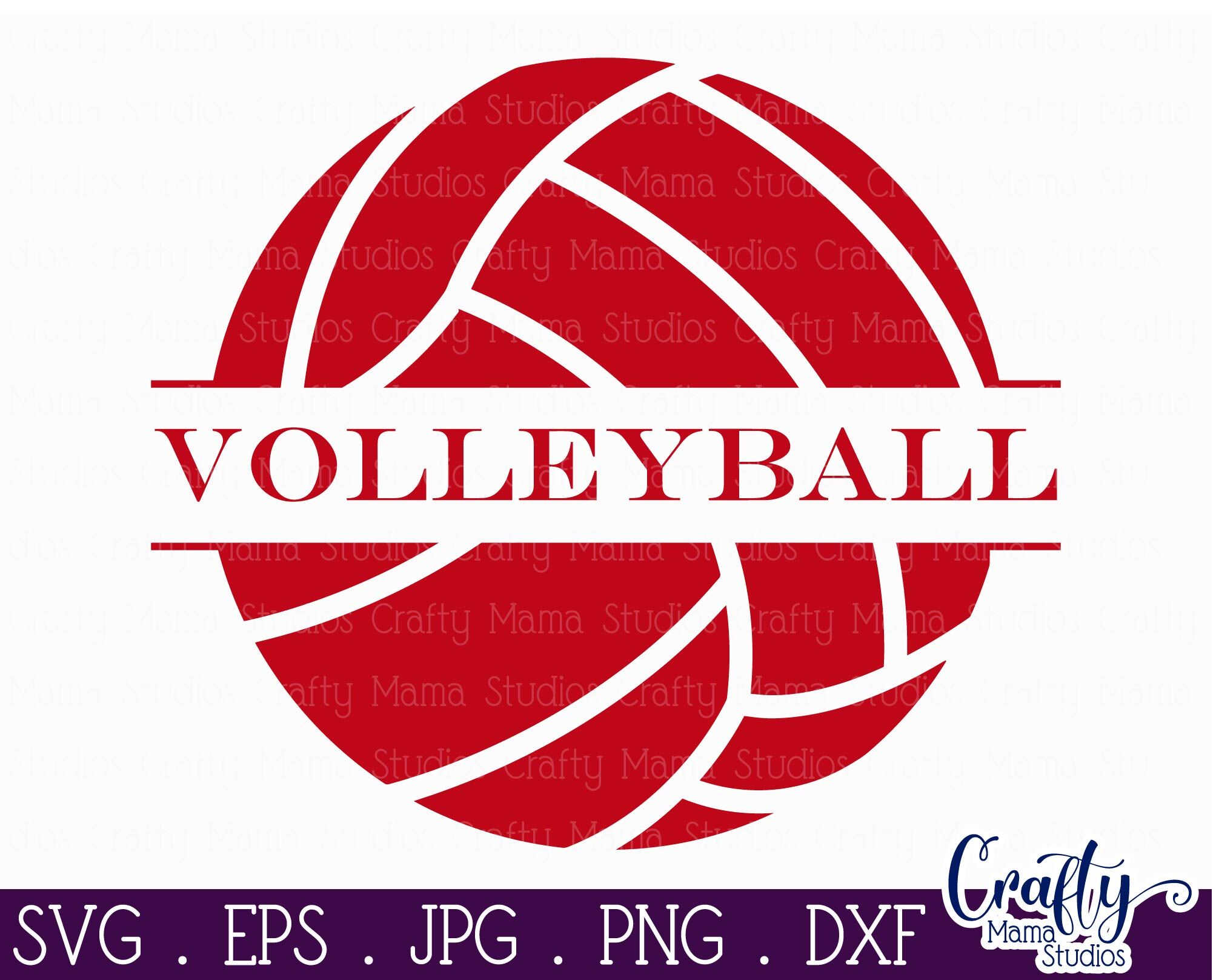 Download Volleyball Svg Split Volleyball Svg By Crafty Mama Studios Thehungryjpeg Com