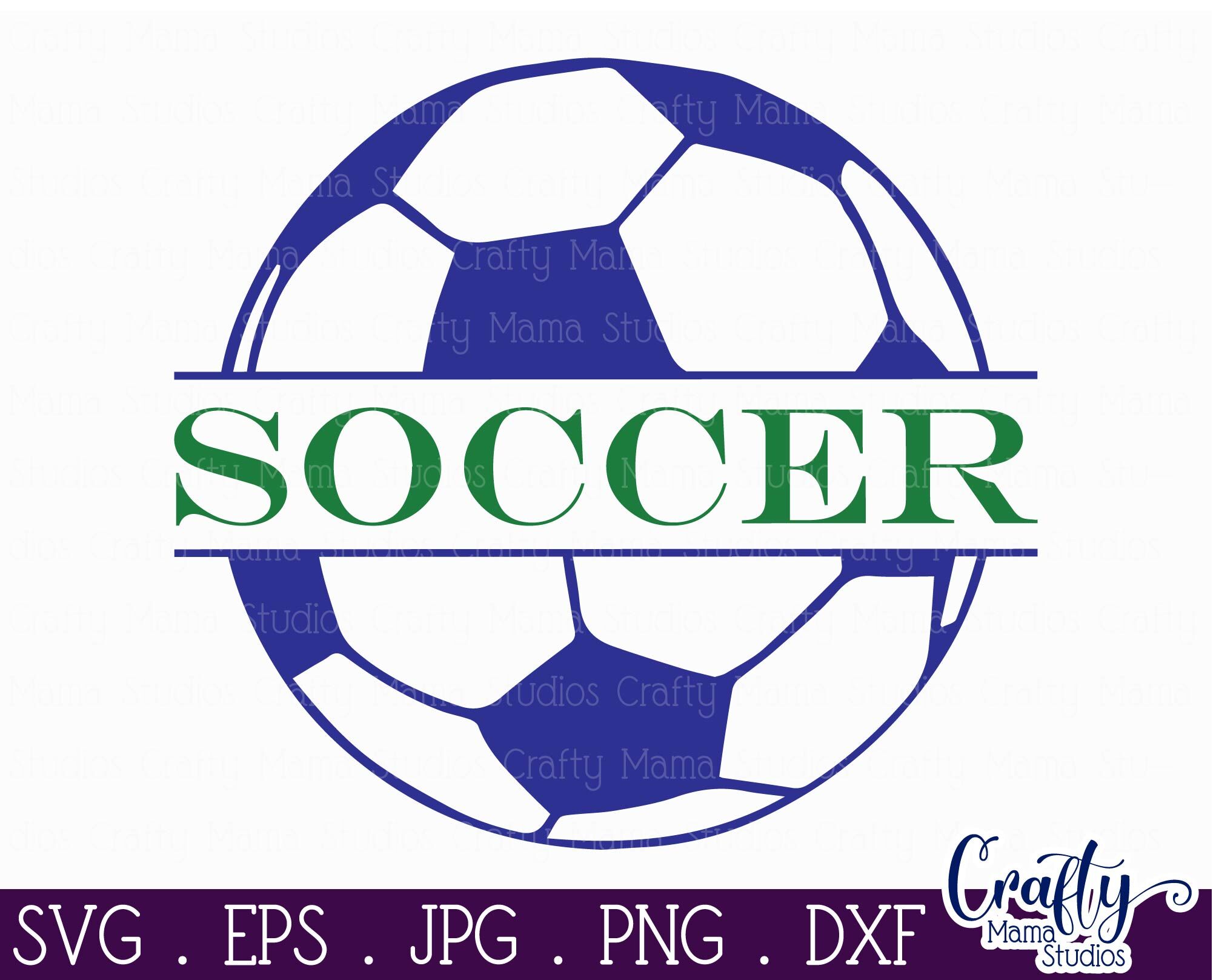 Soccer Svg Split Soccer Ball Svg By Crafty Mama Studios TheHungryJPEG