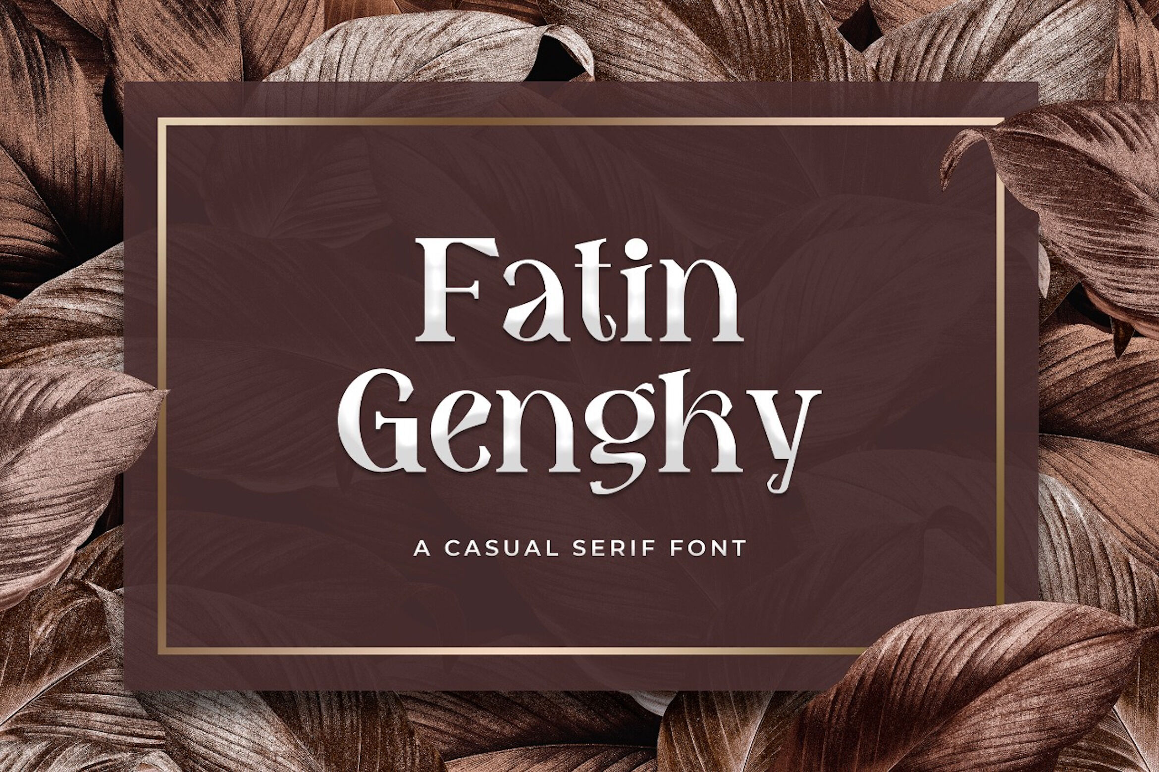 Fatin Gengky Casual Serif Fontintroducing Fatin Gengky Casual Se By Stringlabs Thehungryjpeg Com