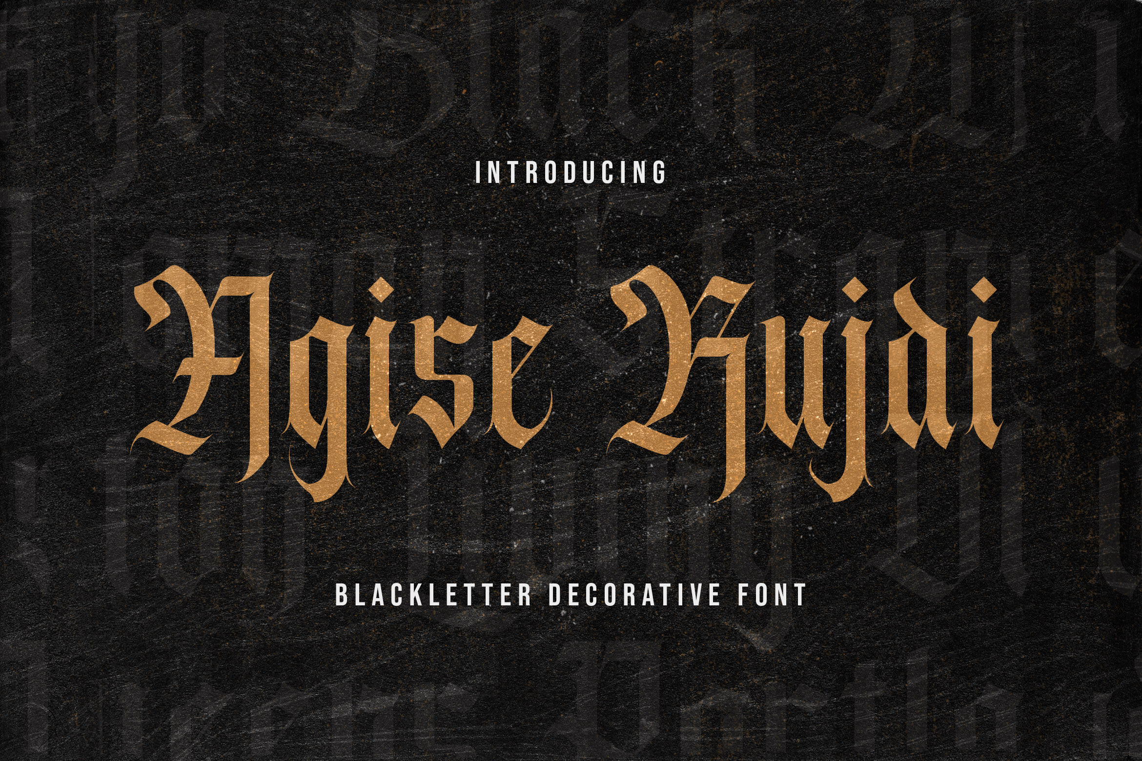 Agise Rujdi Blackletter Decorative Font By Stringlabs Thehungryjpeg Com