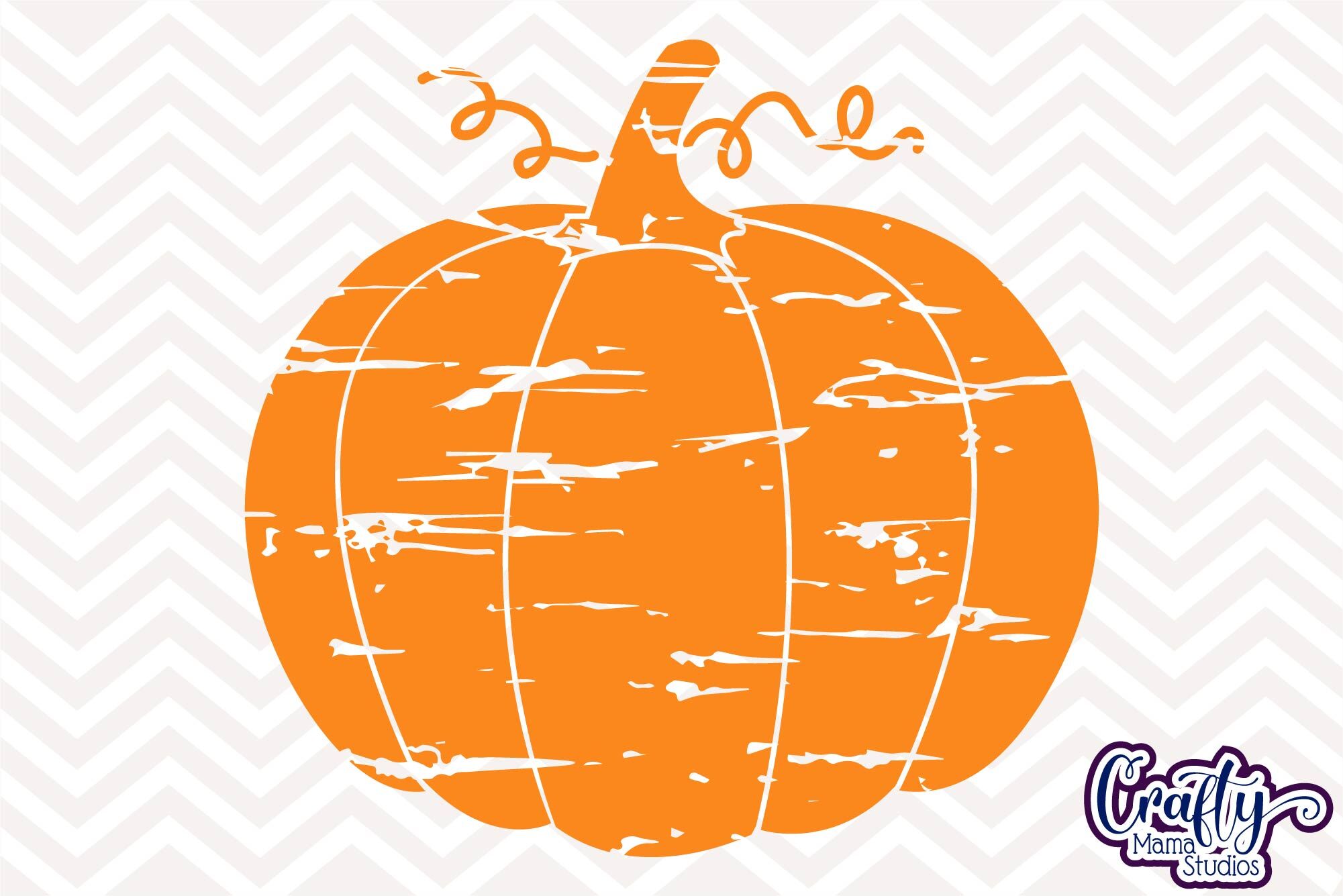 Distressed Pumpkin Svg By Crafty Mama Studios | TheHungryJPEG