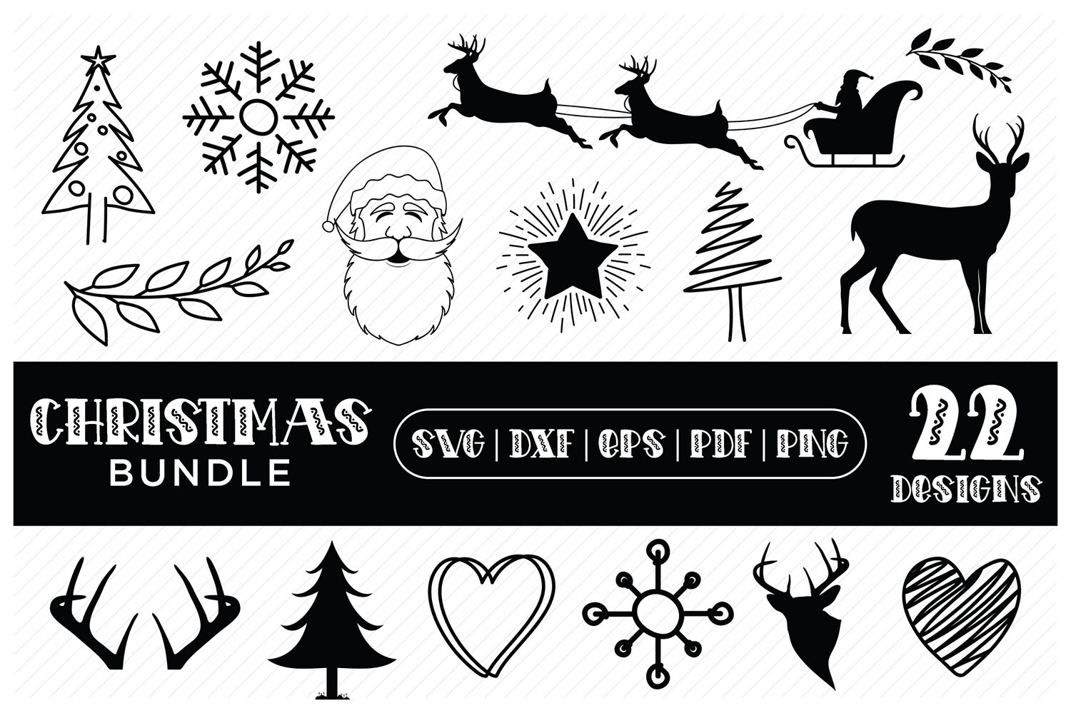 Download Christmas Svg Bundle Christmas Design Elements Svg Dxf Png By Craftlabsvg Thehungryjpeg Com