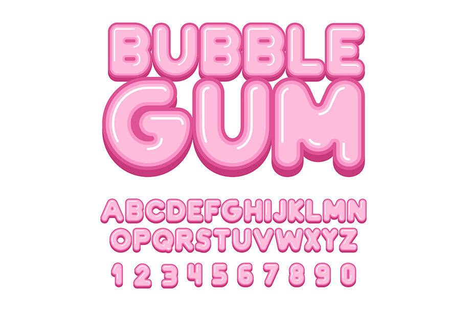 Download Bubble Gum font By Volyk | TheHungryJPEG.com