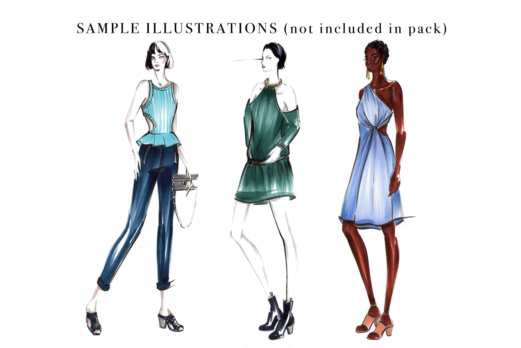 Fashion design sketchbook. Photoshoot poses: Women's Wear Fashion  Illustration Templates (Fashion Croquis Sketch Books): Ivanova, Irina V.:  9781089357384: Amazon.com: Books