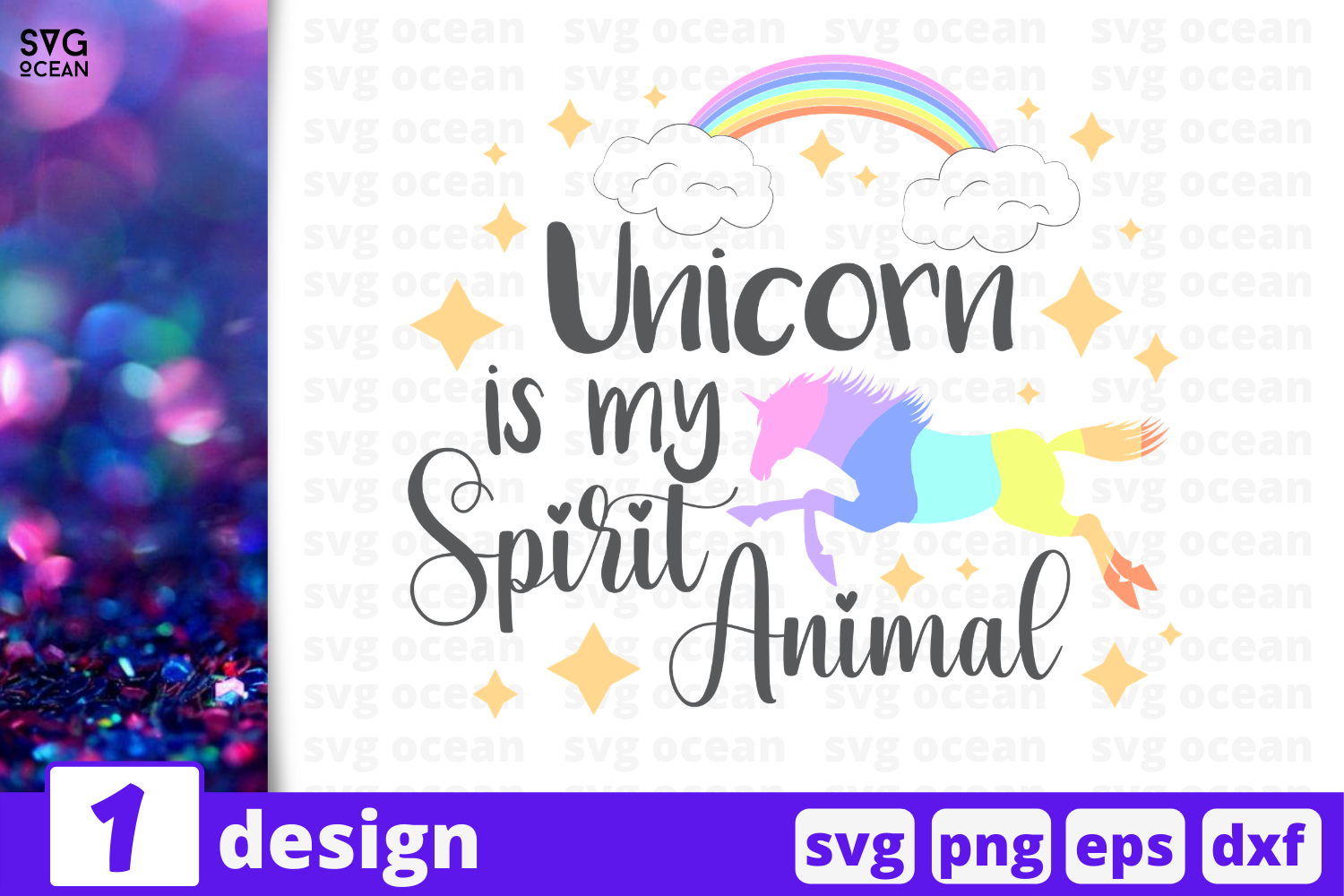 1 UNICORN IS MY SPIRIT ANIMAL, Unicorn quotes cricut svg By SvgOcean |  TheHungryJPEG
