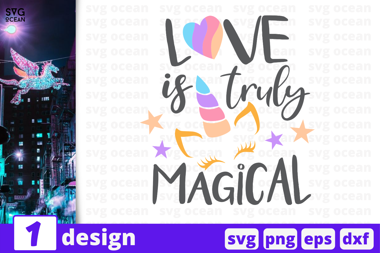 Download 1 Love Is Truly Magical Unicorn Quotes Cricut Svg By Svgocean Thehungryjpeg Com