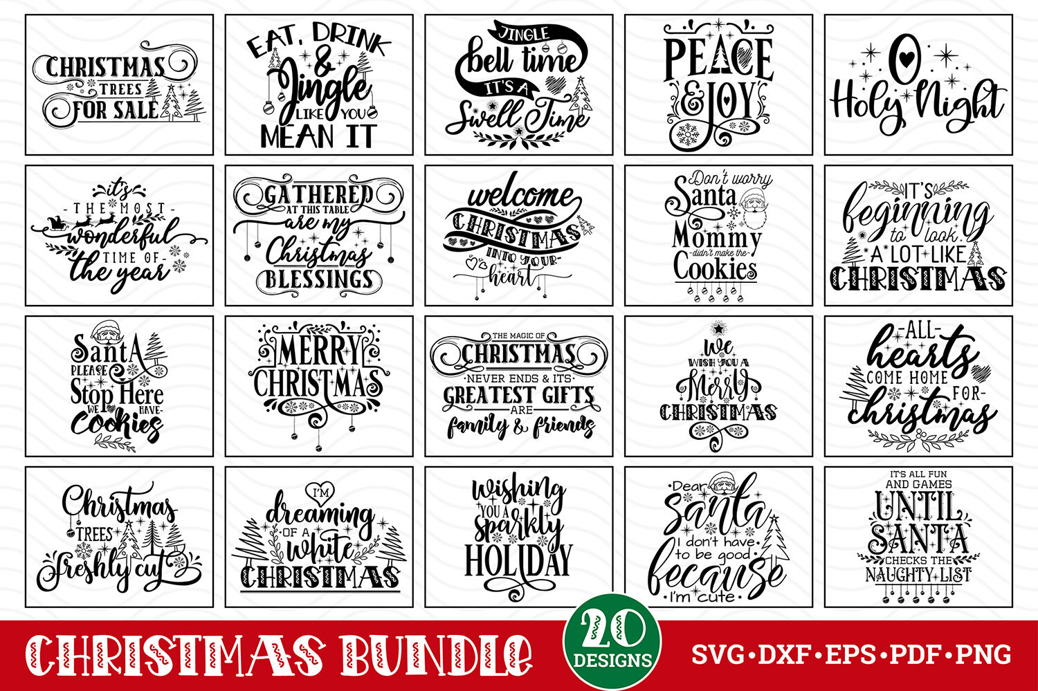 Christmas Svg Bundle Christmas Quotes Bundle By Craftlabsvg Thehungryjpeg Com