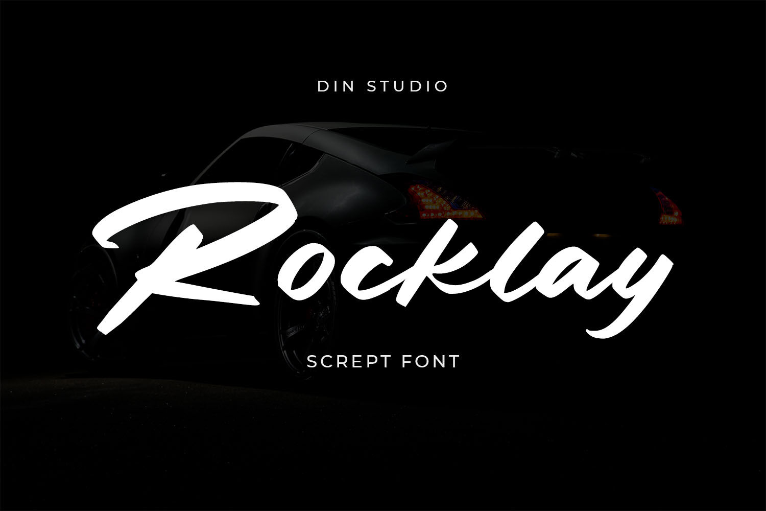 Rocklay Bold Script By Din Studio Thehungryjpeg Com