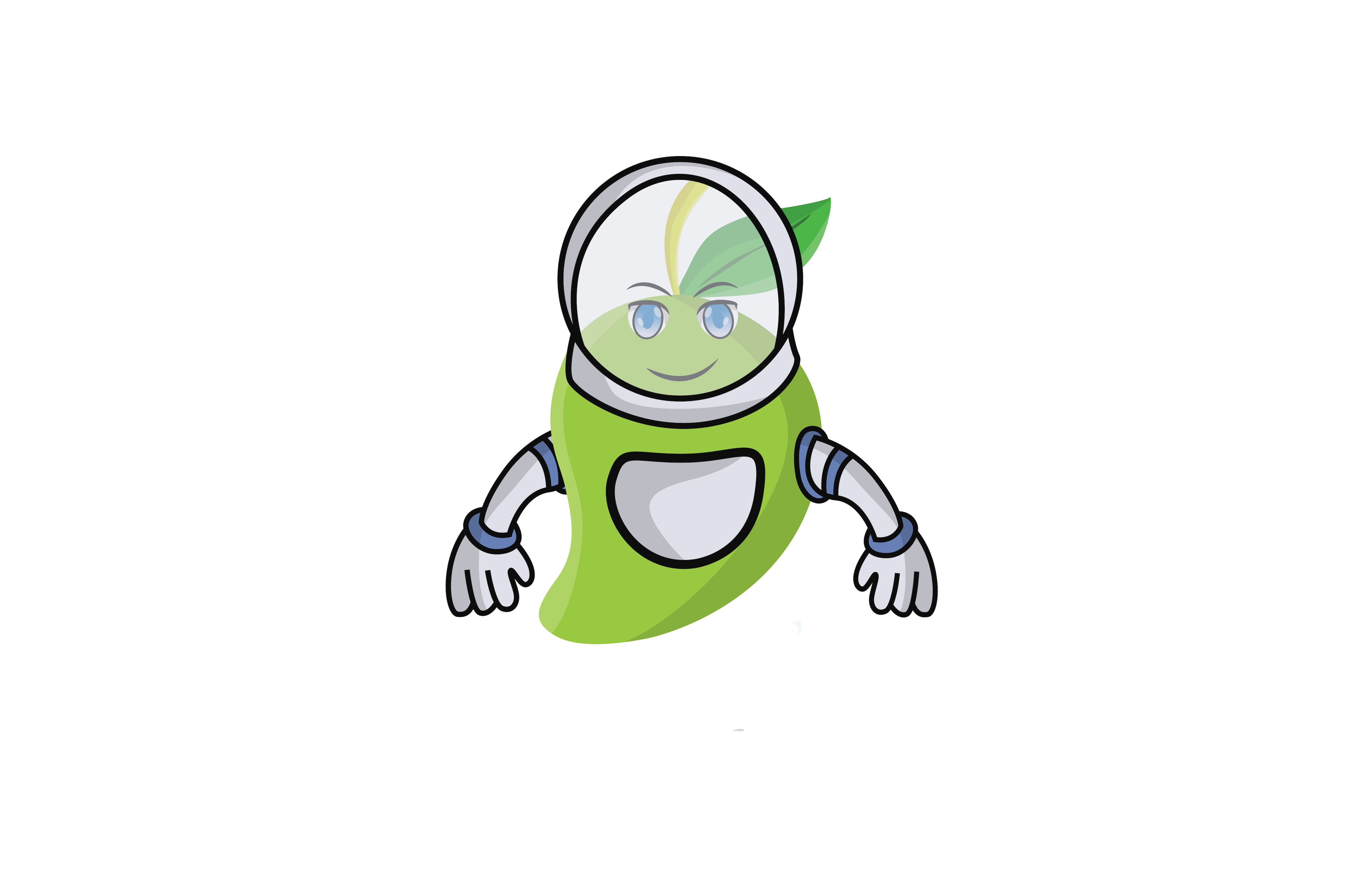 Mango Fruit Astronaut Cartoon Character By Printables Plazza | TheHungryJPEG