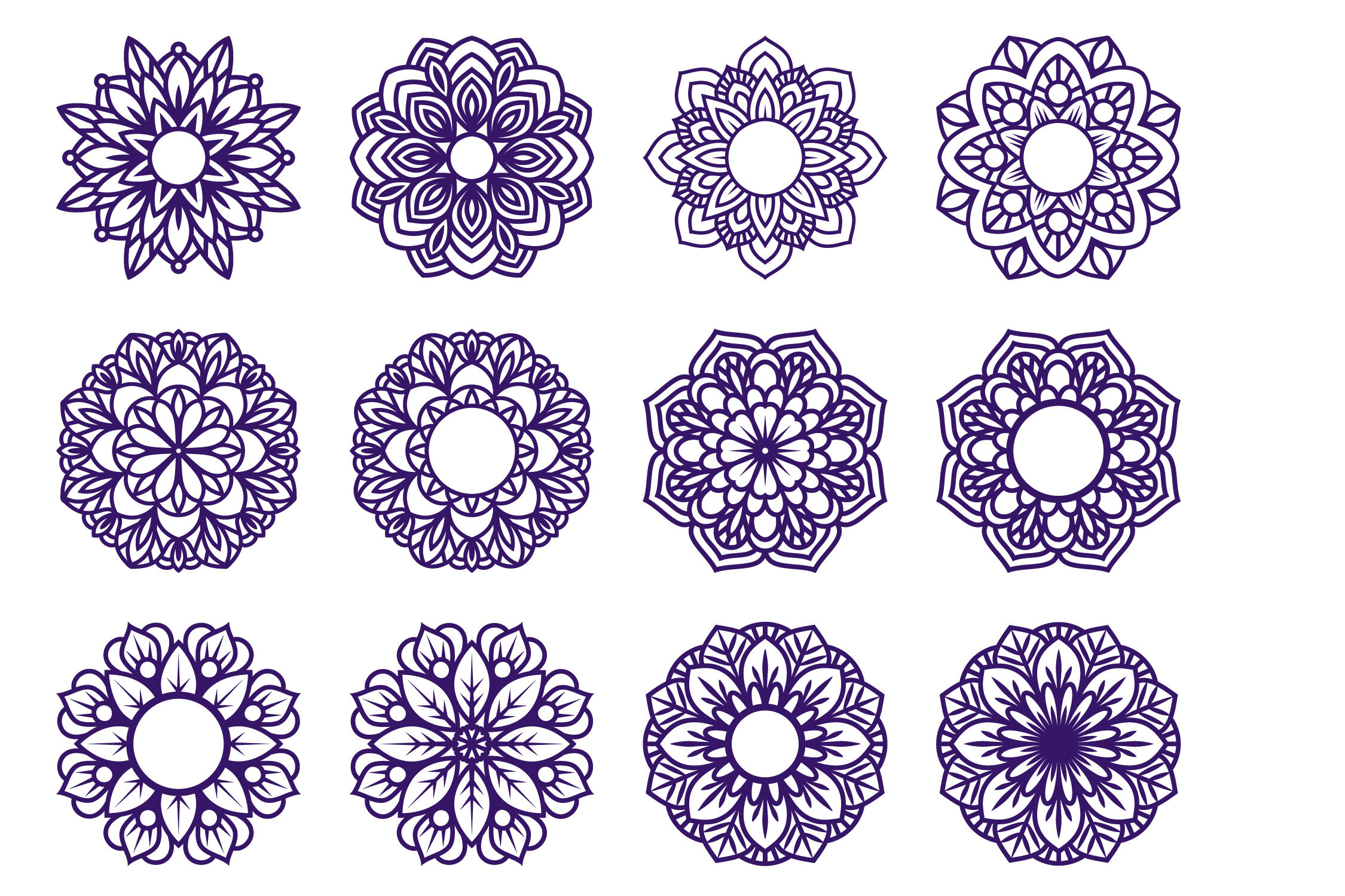 Download Mandala Svg Mandalas Svg Mandala Monogram Frame By Julydigitalimages Thehungryjpeg Com