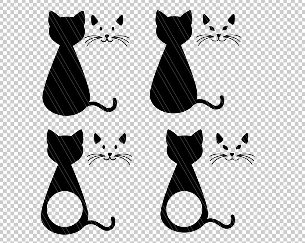 Cat SVG, Kitty Svg, Cat face svg, Kitten svg, Cat monogram svg By