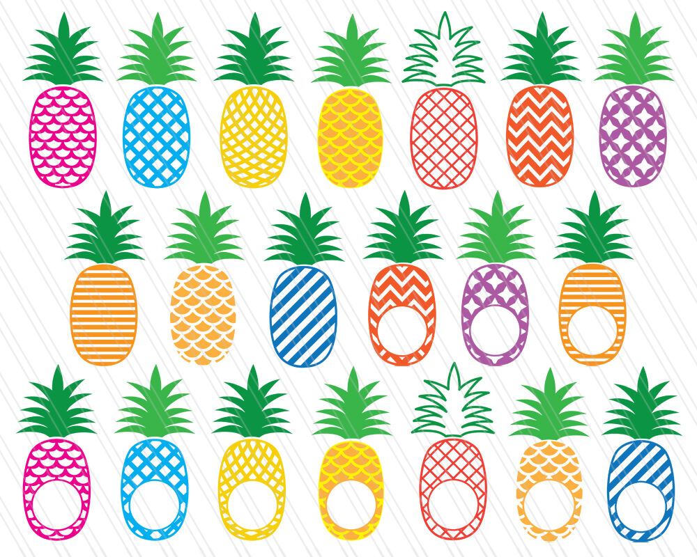 Download Pineapple SVG cutting files,DXF, Pineapple Svg, Patterned pineapple cl By AivosDesigns ...